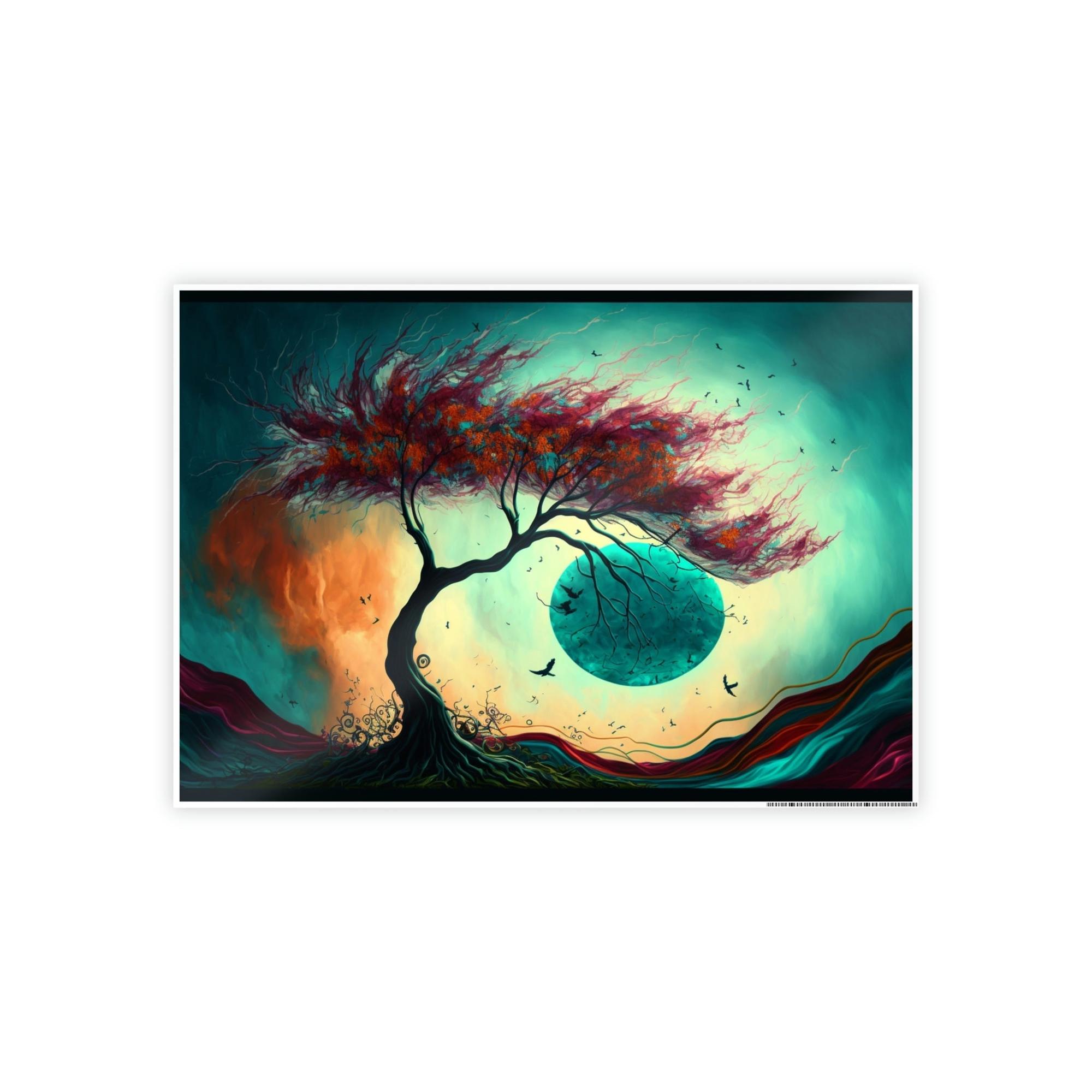 Abstract Landscape Natural Canvas & Poster Print of Abstract Terrain: Landscape Wall Decor