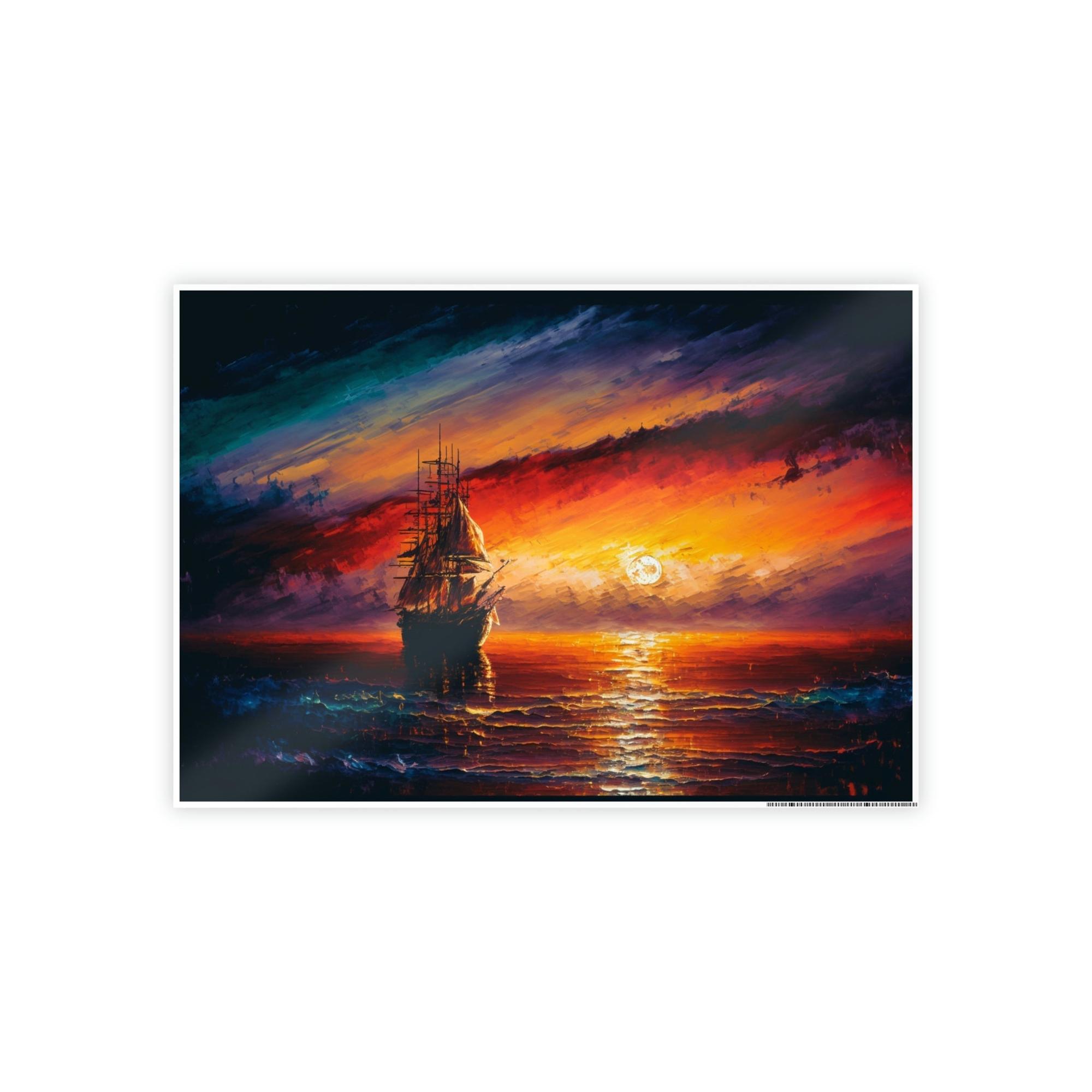 Abstract Landscape Awe-Inspiring Nature: Abstract Landscape Print on Poster & Canvas
