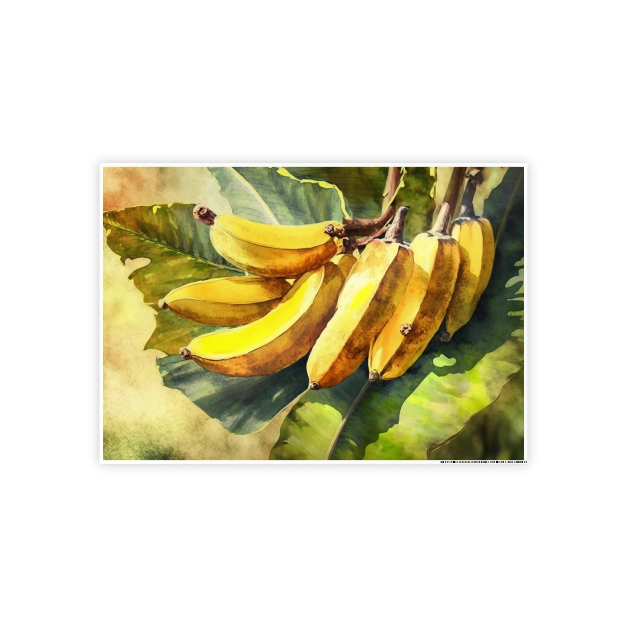 Banana Trees Tropical Oasis: Framed Canvas & Posters of Serene Banana Trees
