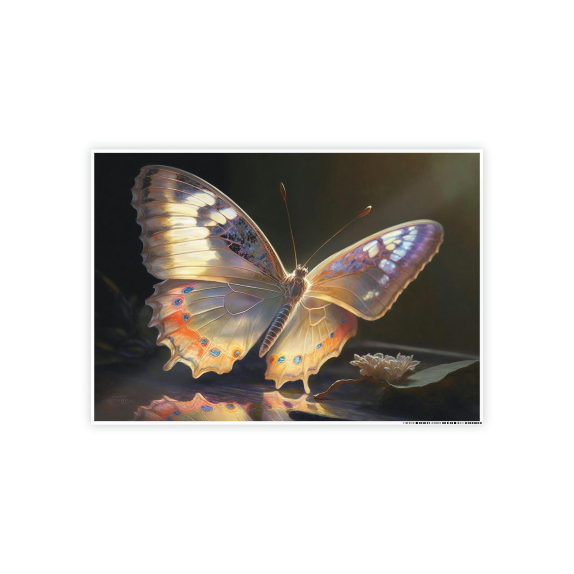 Butterflys Butterflie in Flight: Art Print on Canvas & Poster of Graceful Winged Creatures