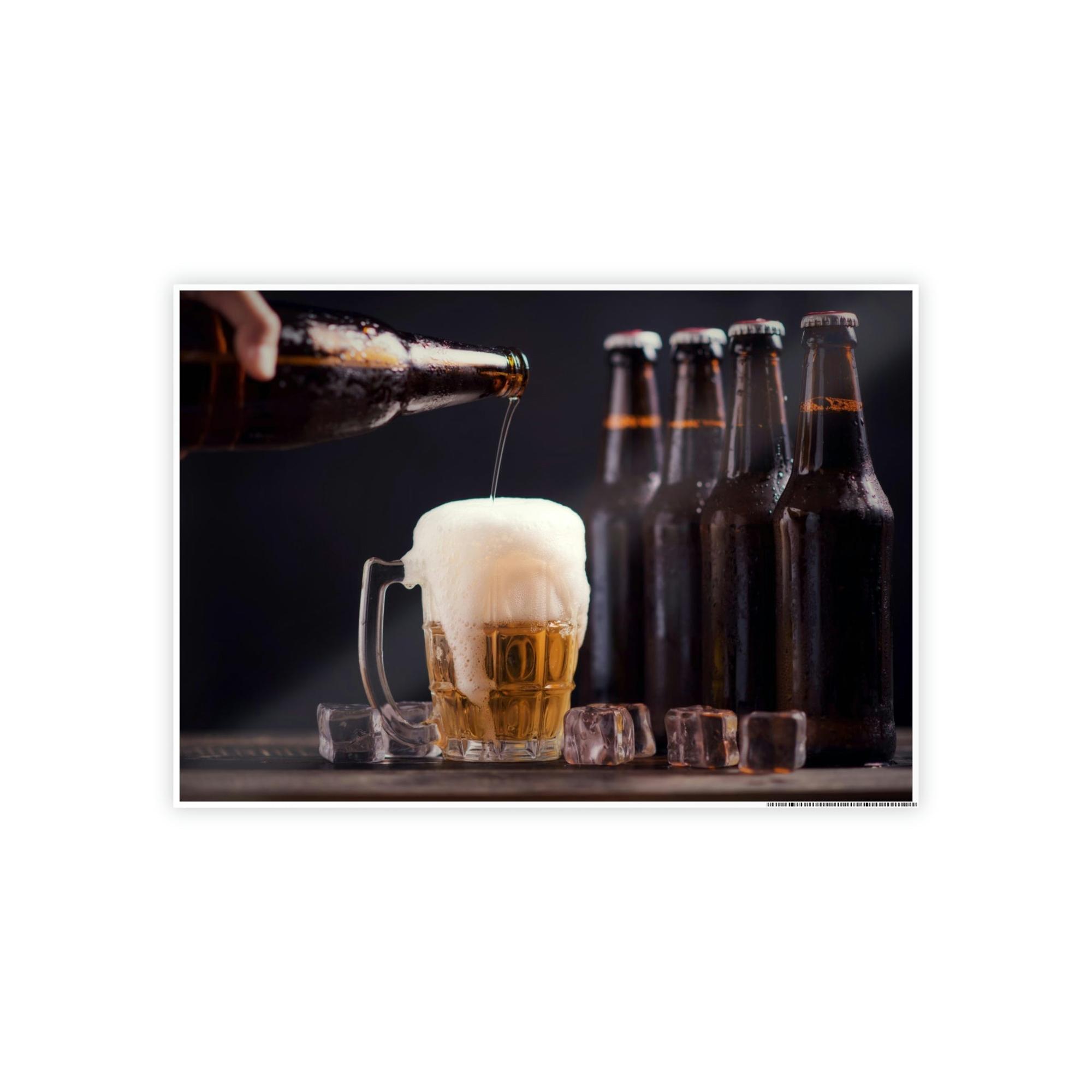 Beer Brewmaster's Delight: Artistic Canvas Print of a Beer Flight