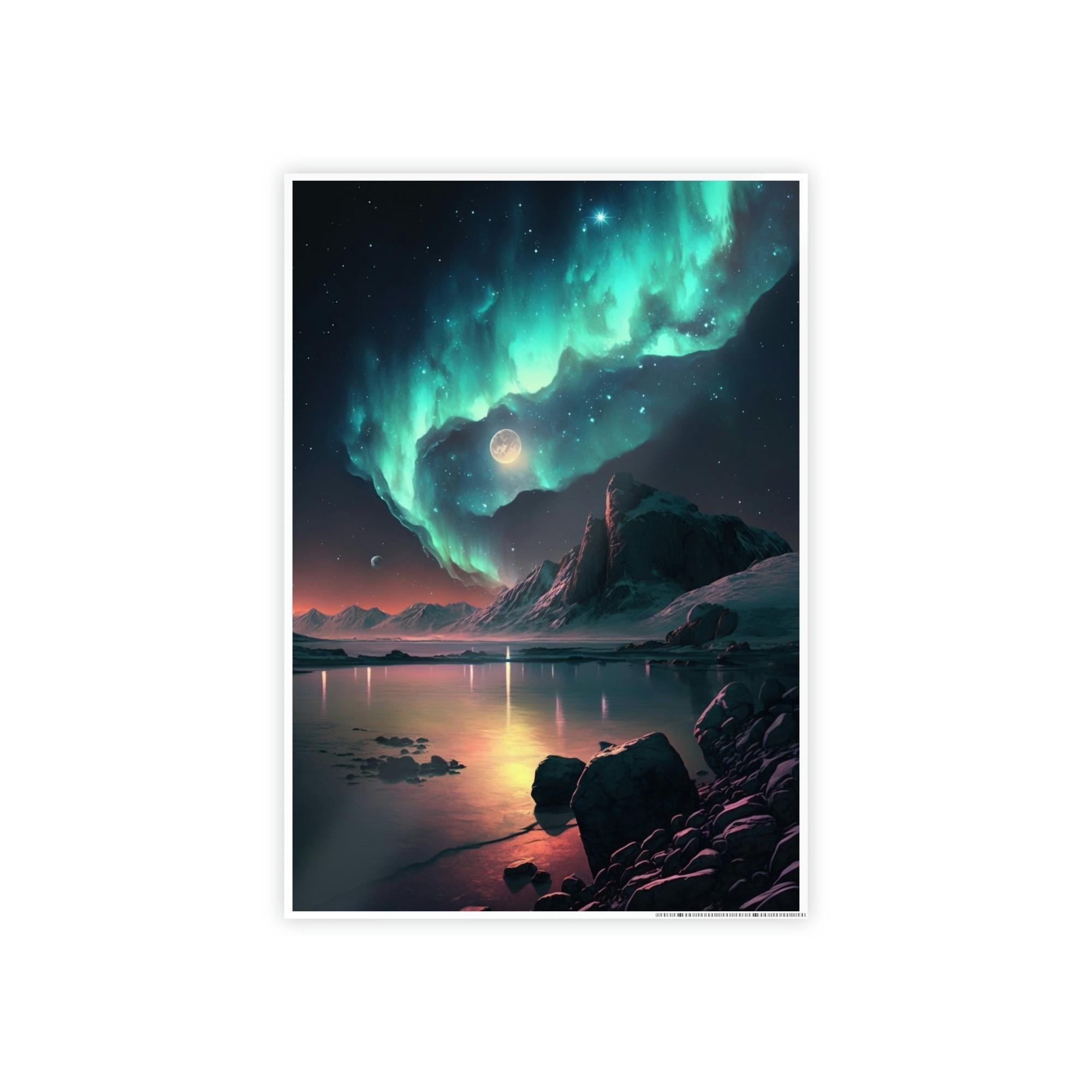 Aurora Borealis Mesmerizing Aurora Borealis Art Print: High-Quality Wall Decor for Your Space