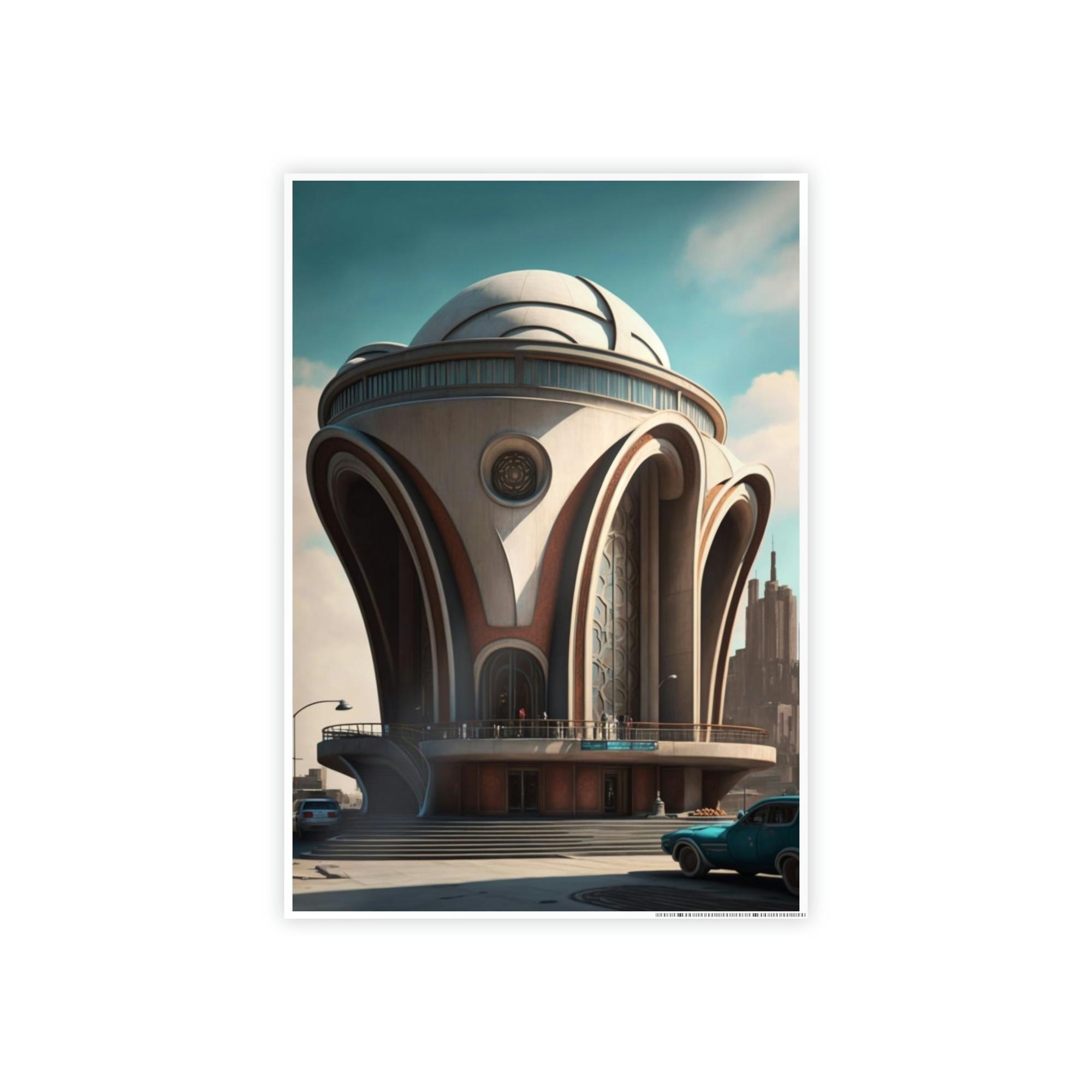 Architecture Artistic Impressions: Canvas Print of Abstract Architecture