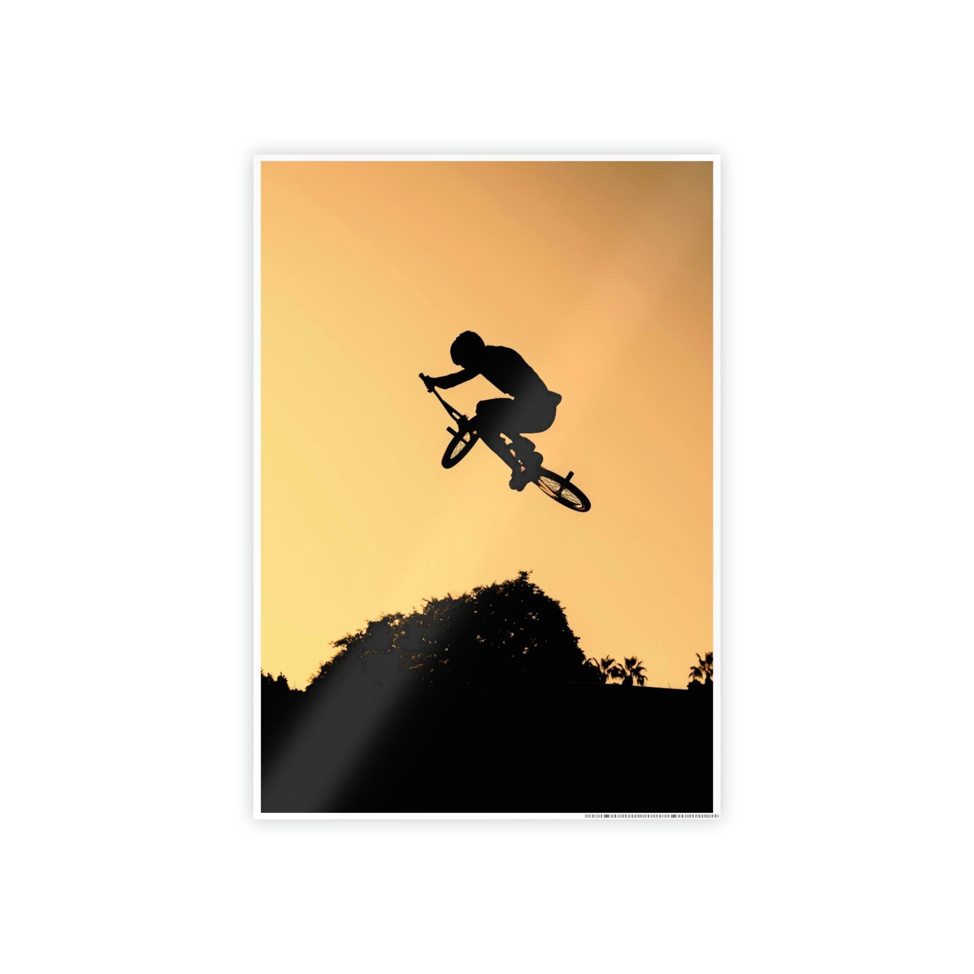 Bicycles Two-Wheeled Adventure: Colorful Bicycles on Print Canvas & Poster