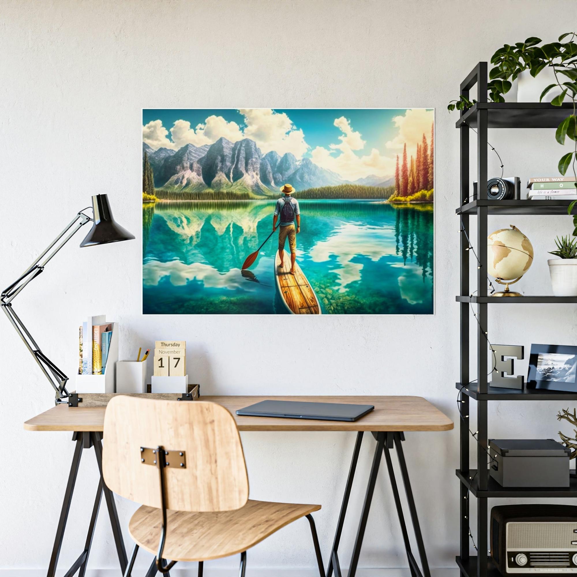 Lakes And Rivers Scenic Riverscape: Wall Art of a Stunning River Landscape on Canvas