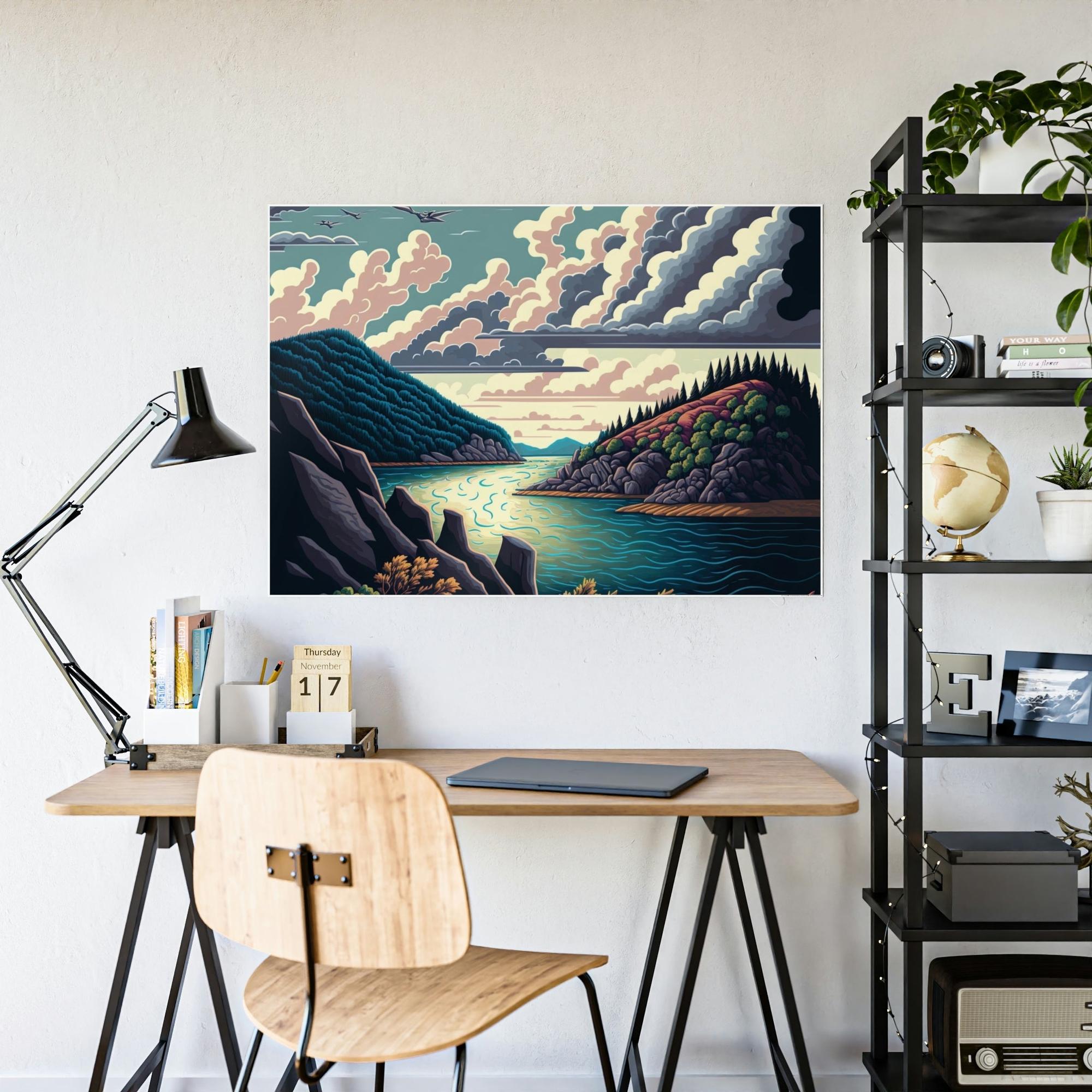 Lakes And Rivers Reflections of Nature: Wall Art on Canvas Featuring Lakes and Rivers