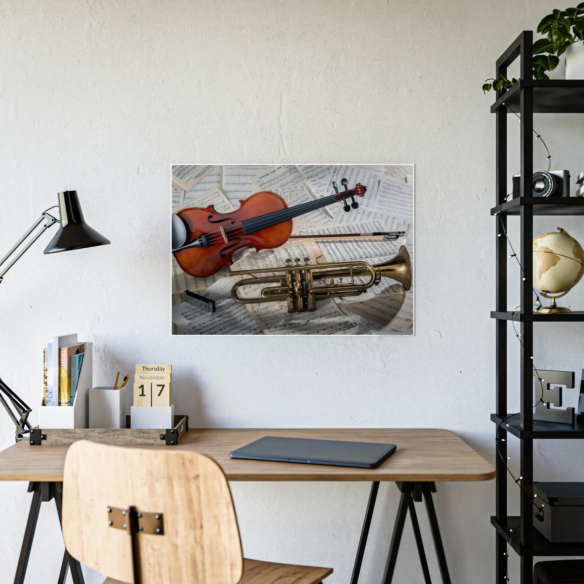 Classical The Symphony of Classics: A Masterpiece of Art on a Framed Canvas & Poster