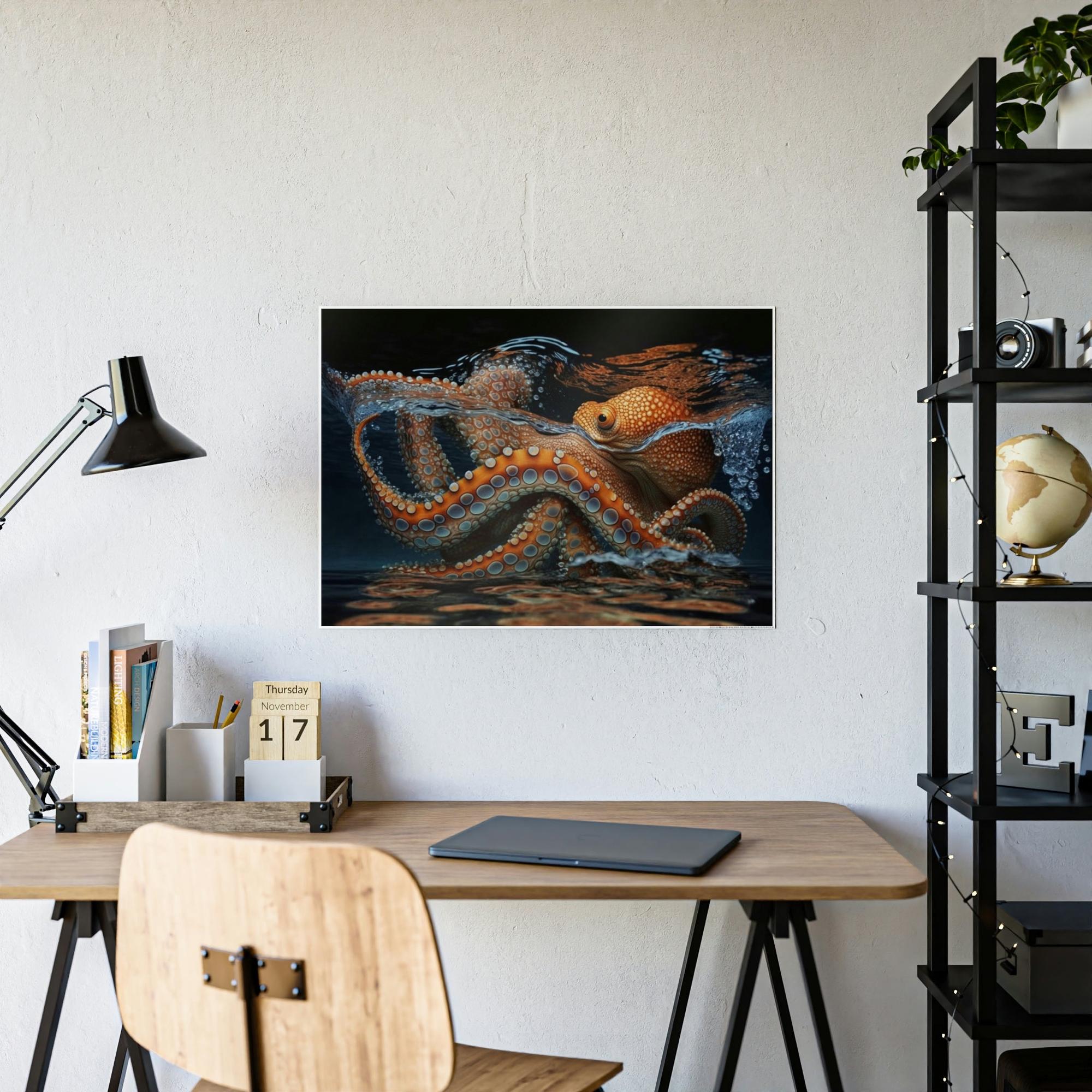 Octopuses Octopus Oasis: A Colorful Canvas Creation