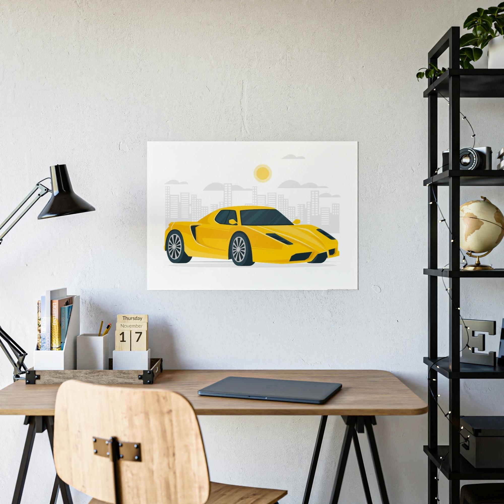 Lamborghini Graceful Power: Lamborghini Framed Poster & Canvas and Wall Art Decor