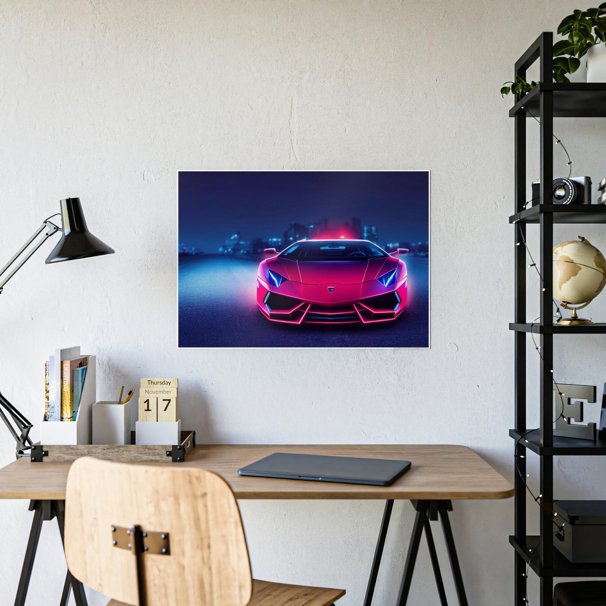 Lamborghini Elegance in Motion: Lamborghini Print on Canvas & Poster and Wall Art