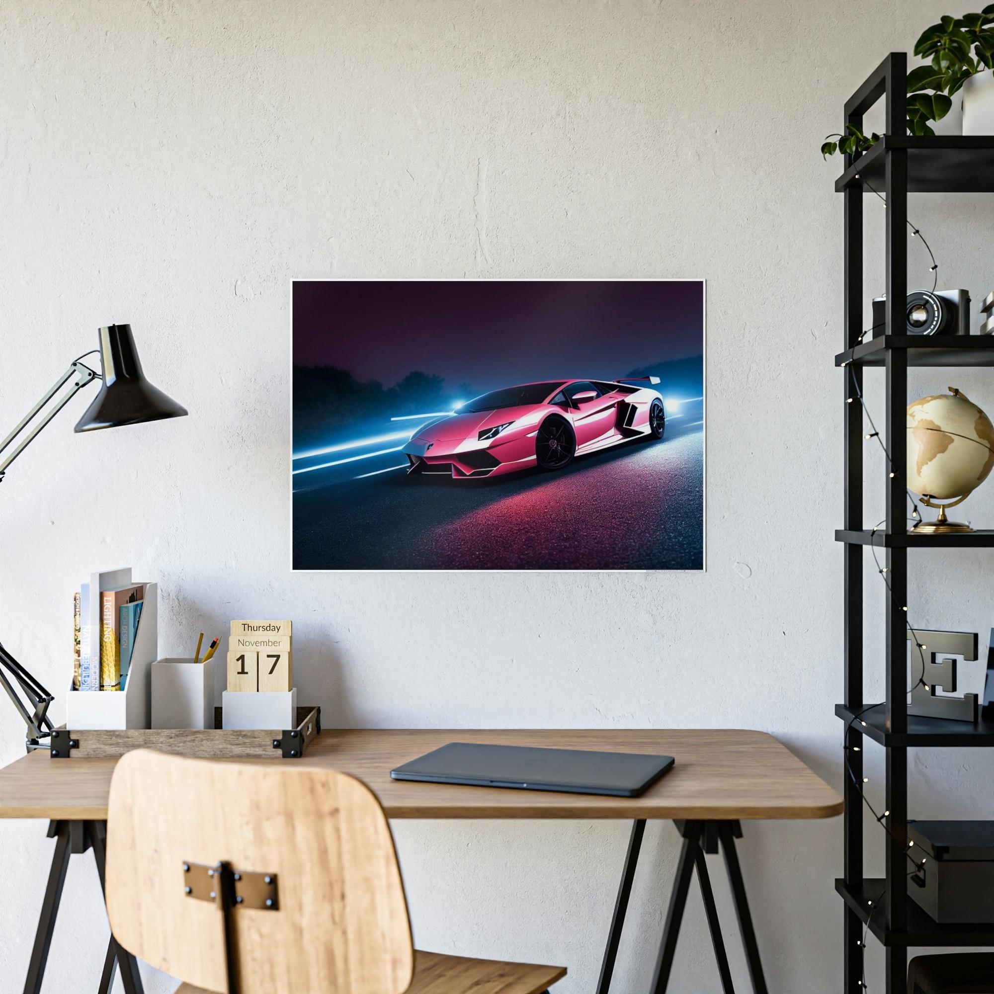 Lamborghini Artistic Expression of Power: Lamborghini Canvas & Poster Print and Wall Art