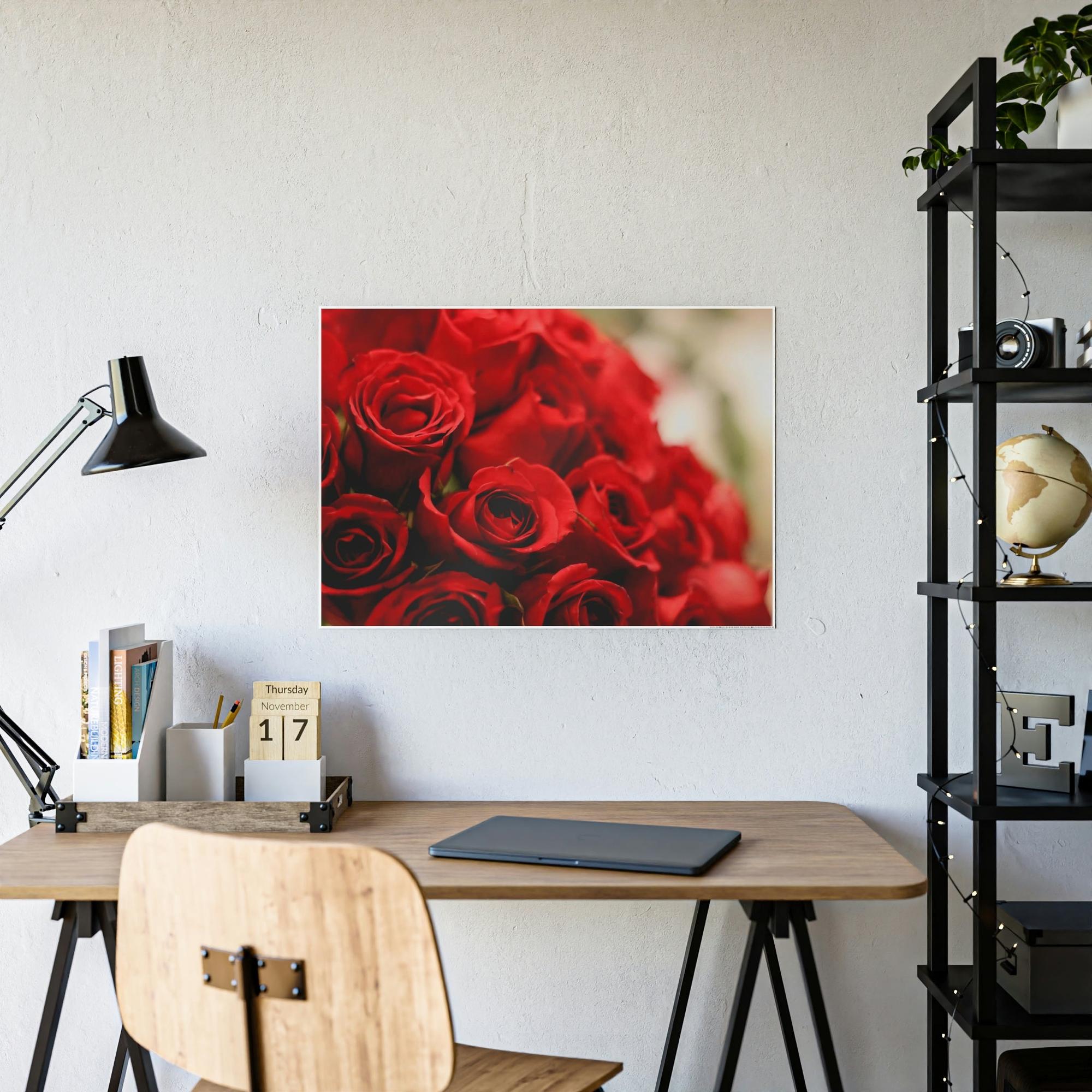Roses The Beauty of Roses: A Realistic Painting on Canvas