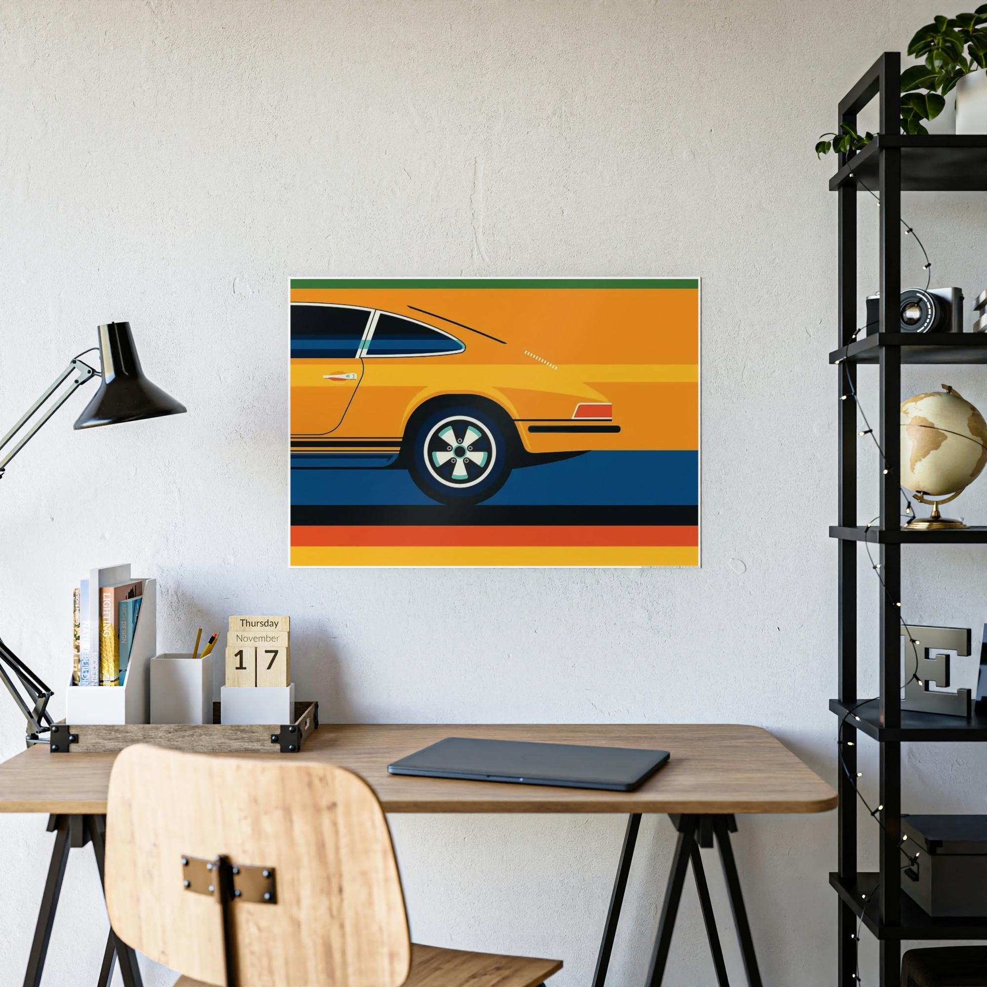 Porsche Porsche Canvas Print: Fine Art Poster for Luxury Car Lovers