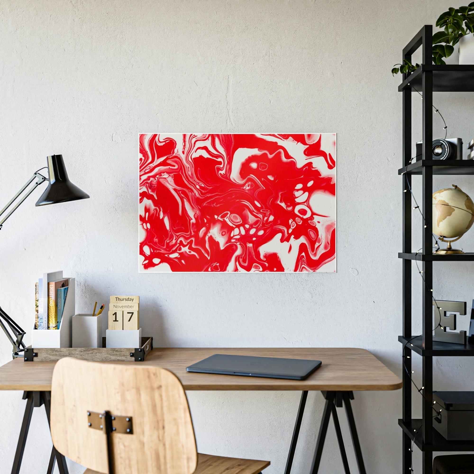 Red Abstract Art Capturing Emotion in Art: Red Abstract Prints and Canvas Wall Art