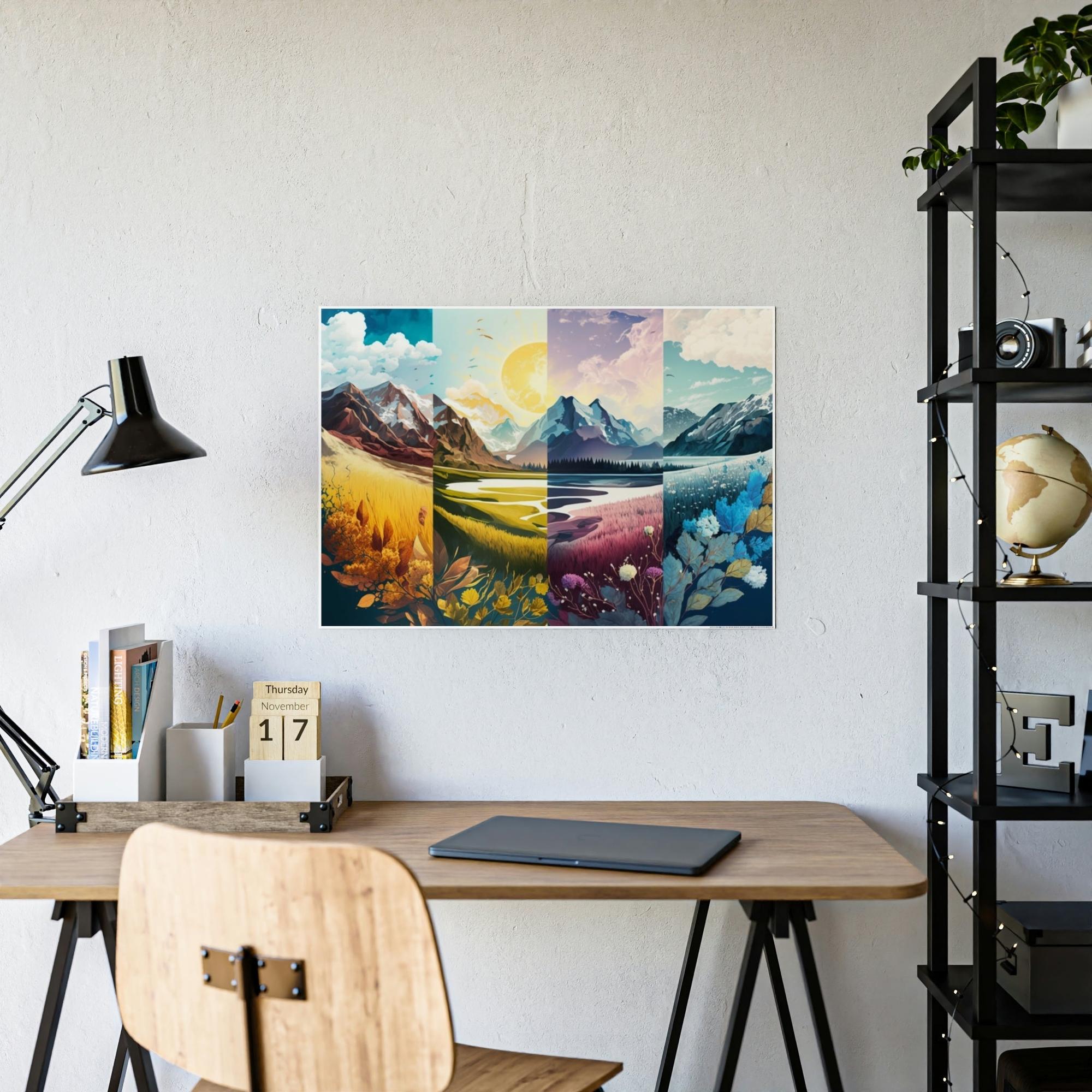 Seasons Seasonal Reverie: A Canvas of Nature's Dreamlike States and Transitions