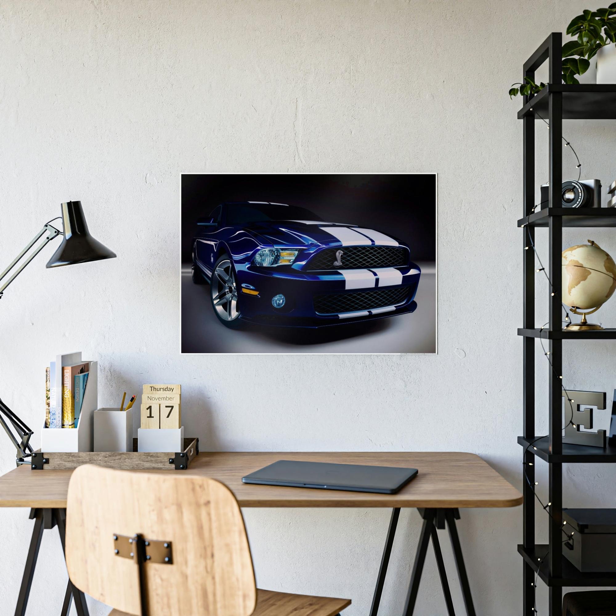 Mustang Mustang: Natural Canvas Wall Art and Framed Canvas & Poster Print