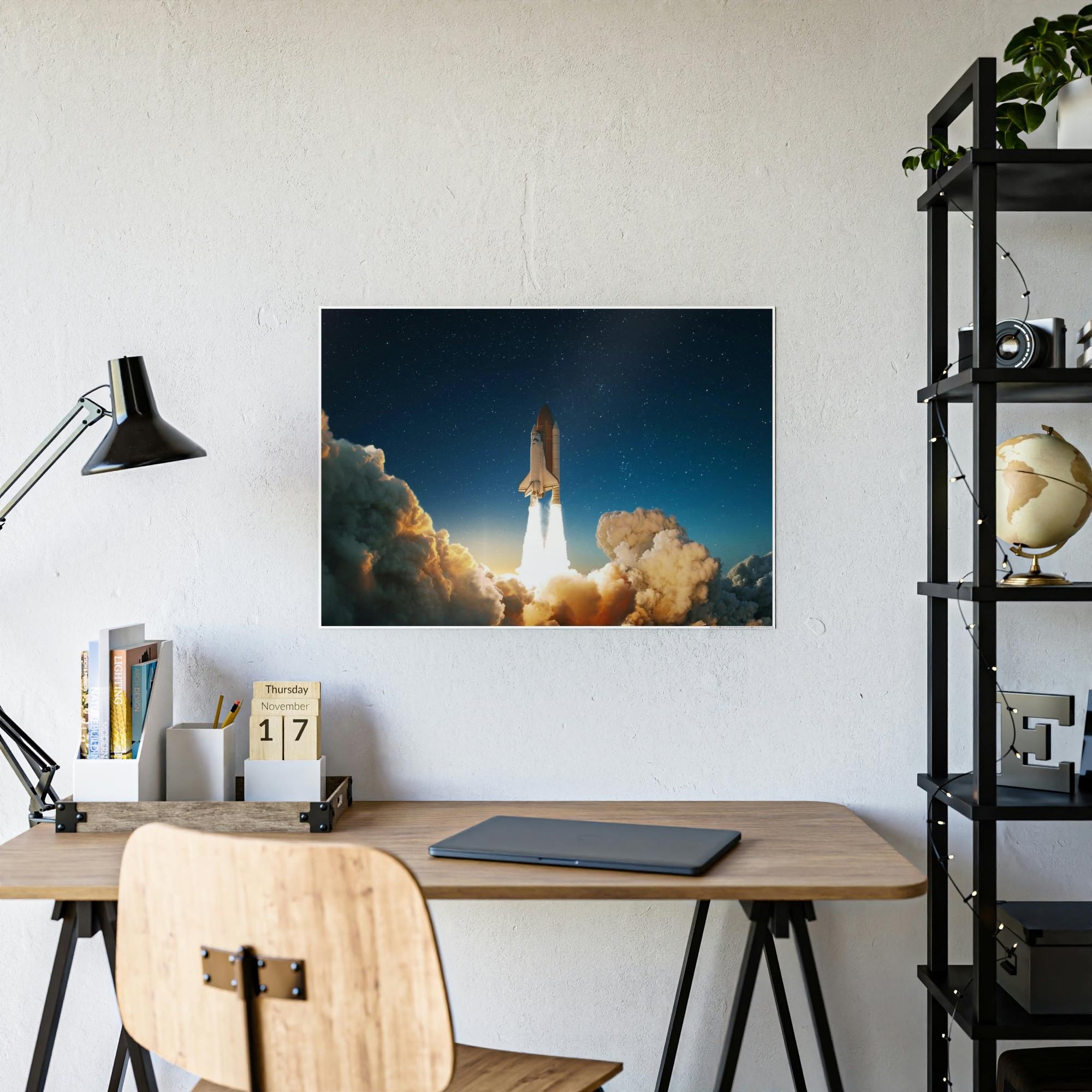 Nasa Beyond the Stratosphere: NASA-Themed Canvas
