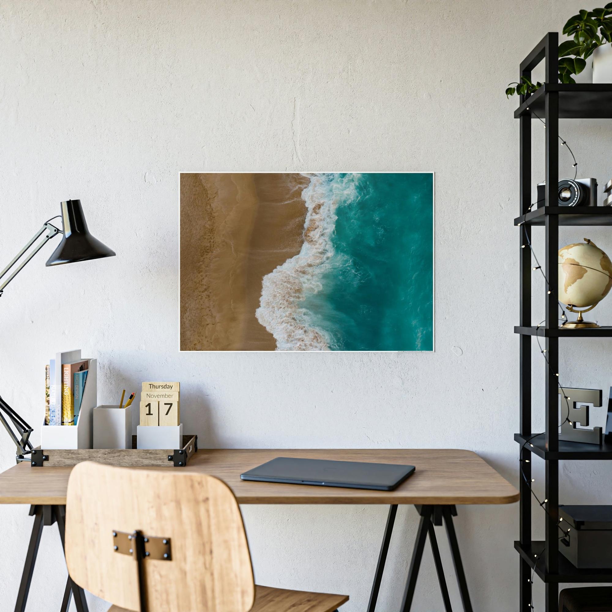 Coastal The Coastal Breeze: Framed Canvas & Poster of Refreshing Coastal View
