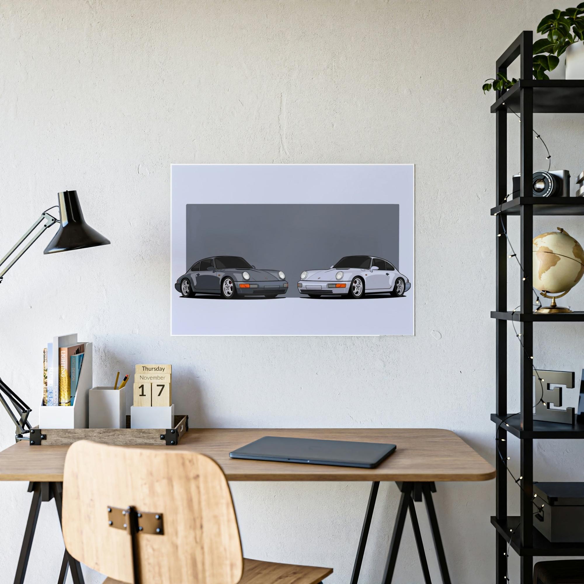 Porsche The Essence of Porsche: Canvas & Poster Wall Art Print for Car Enthusiasts