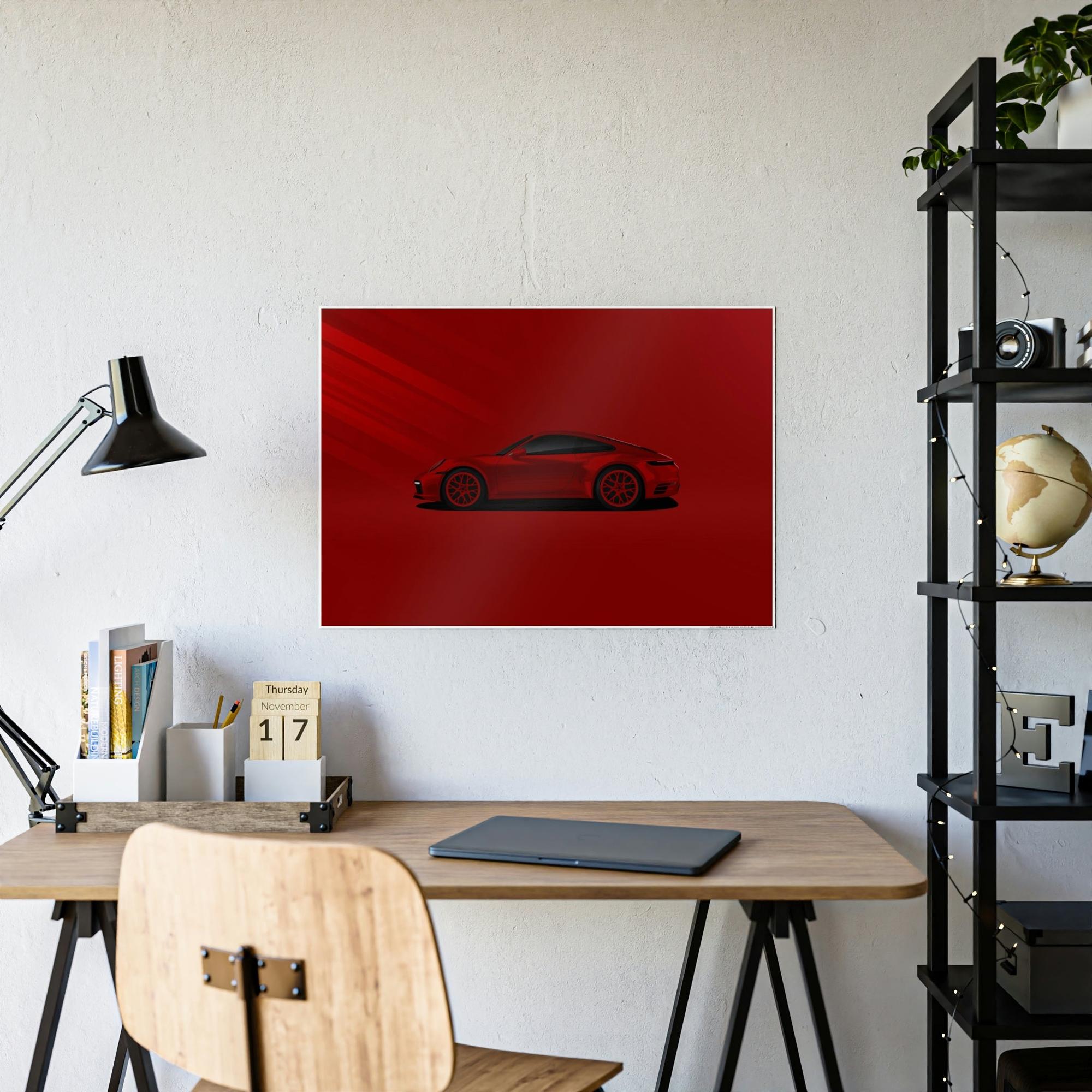 Porsche Porsche's Vibrant Energy: A Print on Canvas & Poster for Inspiration