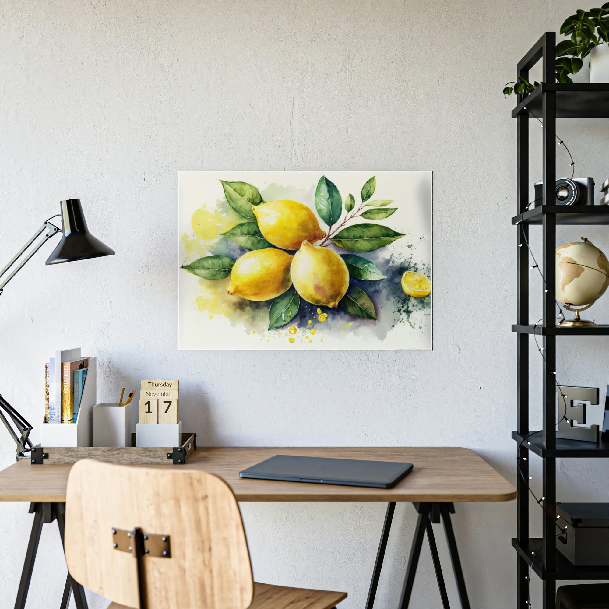 Yellow Yellow Zest: Refreshing and Invigorating Canvas Art Prints and Framed Posters Featuring Yellow Lemons