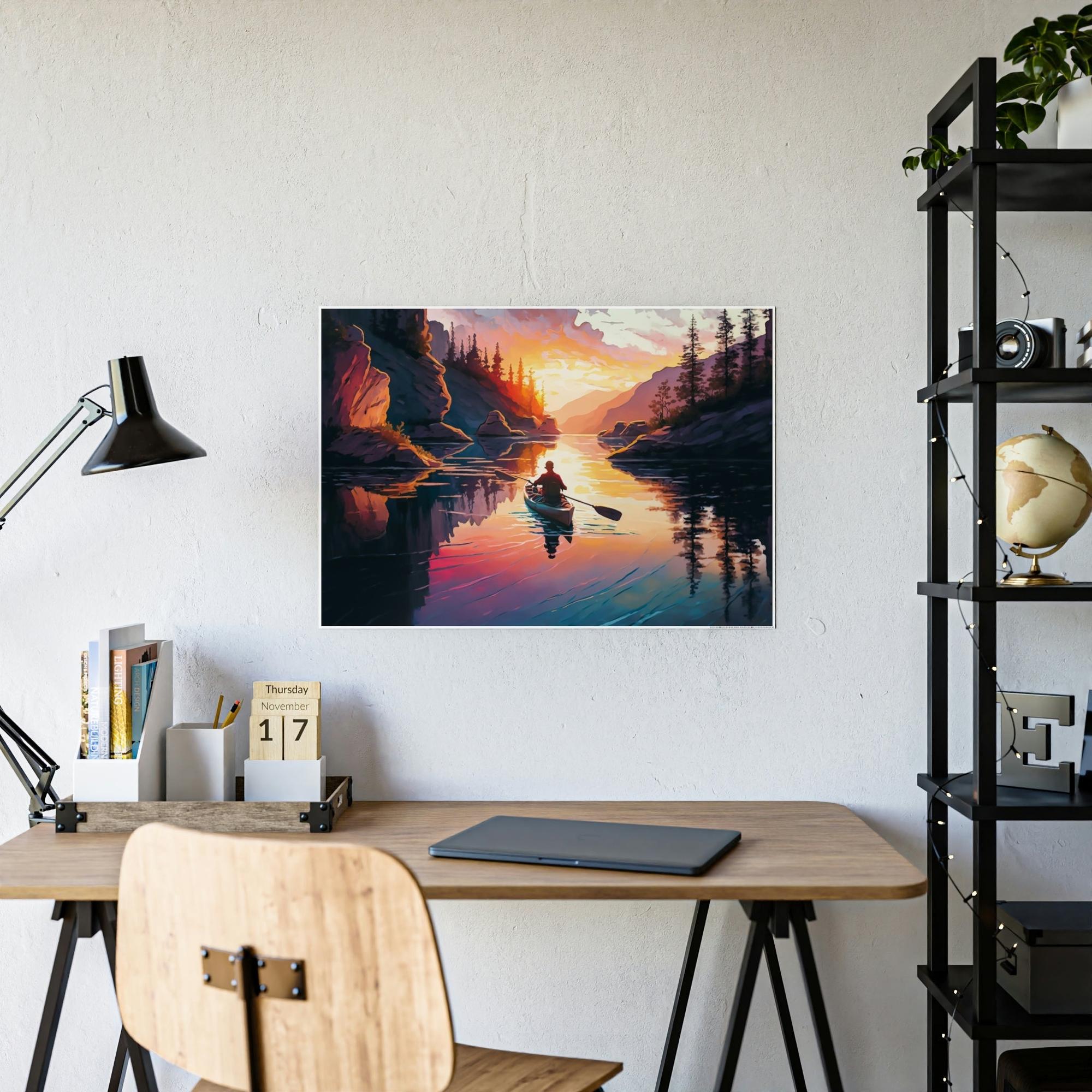Lakes And Rivers A Symphony of Nature: Lakes and Rivers on Canvas and Framed Poster Art