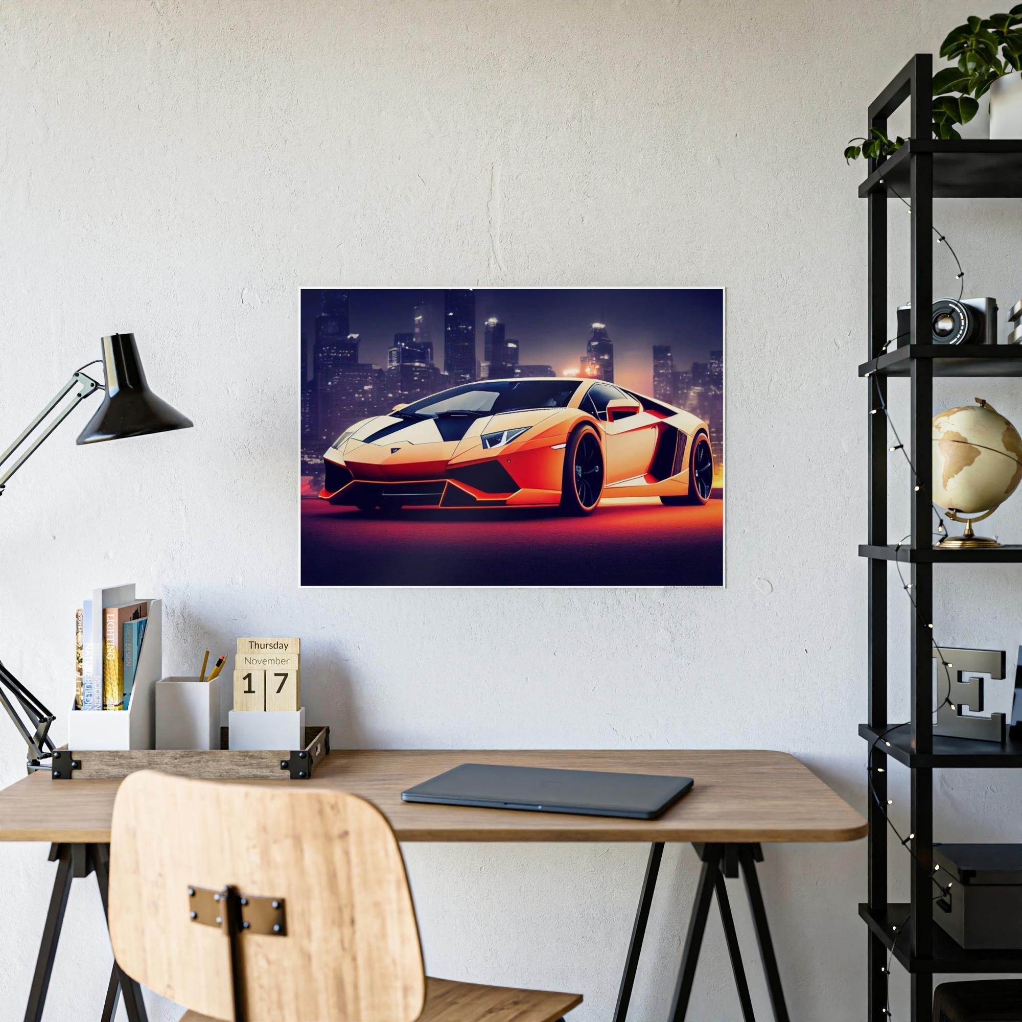 Lamborghini Icon of Speed: Lamborghini on Canvas & Poster for Automotive Art Collectors