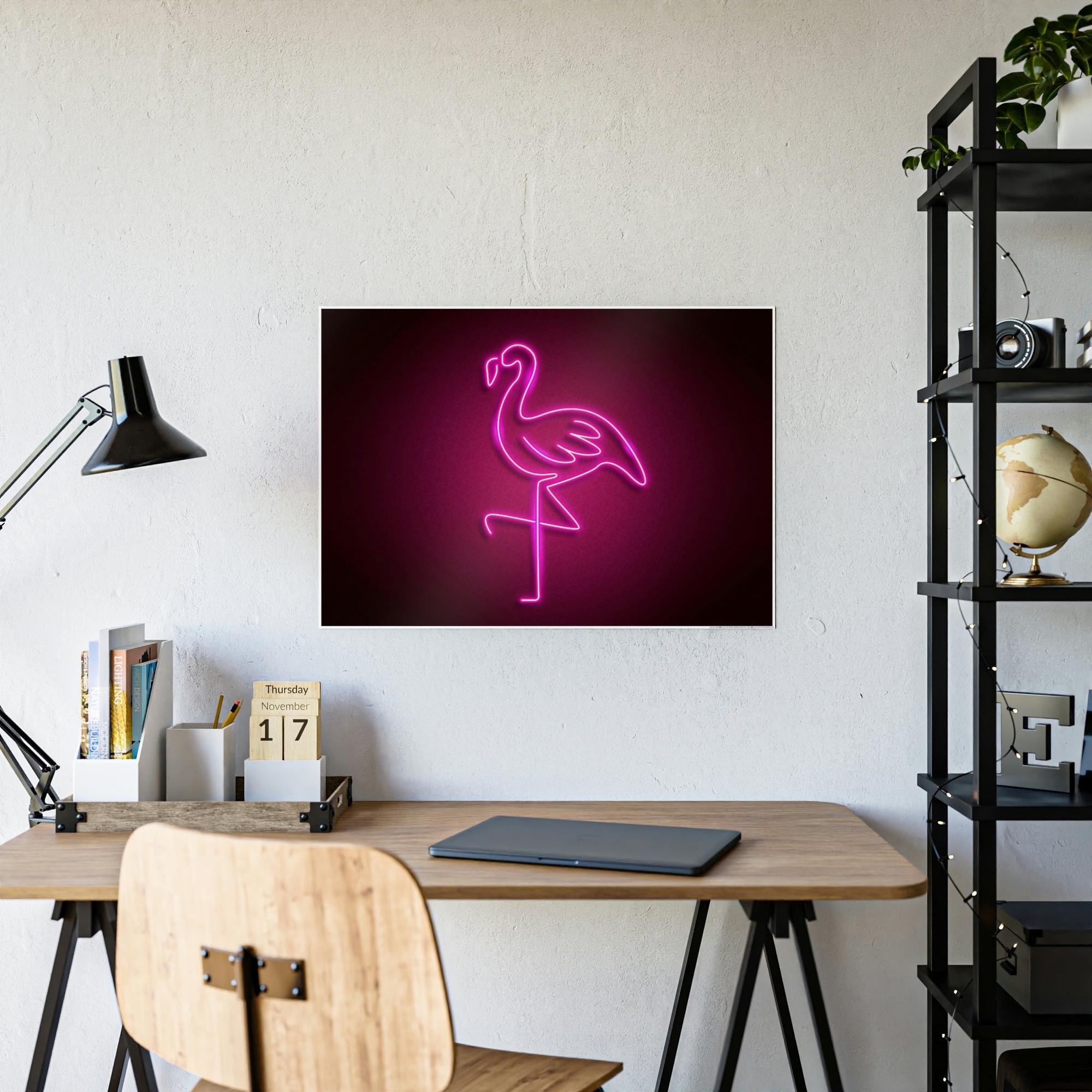 Neon Luminous Nightscape: Neon-inspired Canvas Prints for Stunning Wall Art Decor