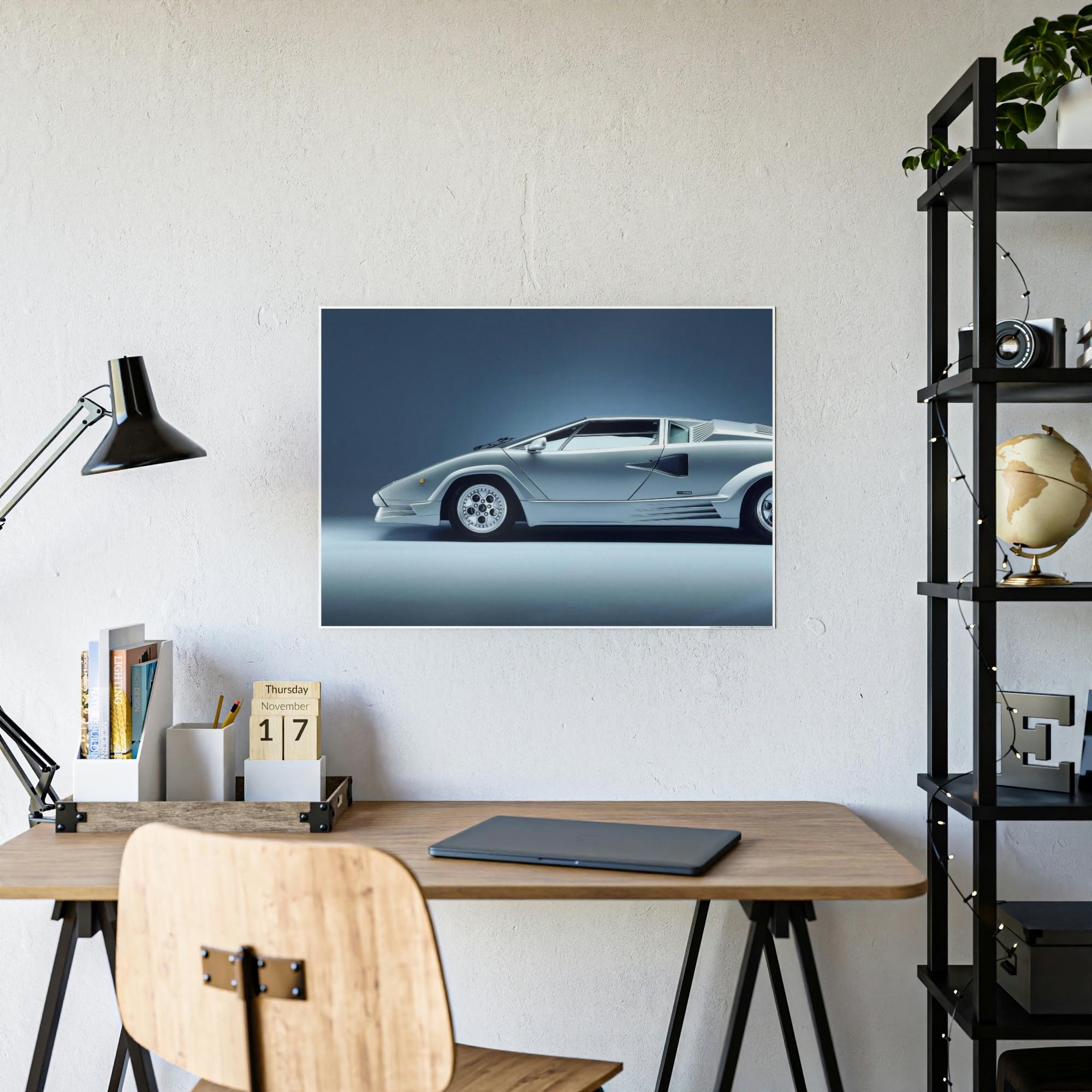 Lamborghini Sleek Supercar Beauty: Lamborghini Framed Canvas & Poster Art