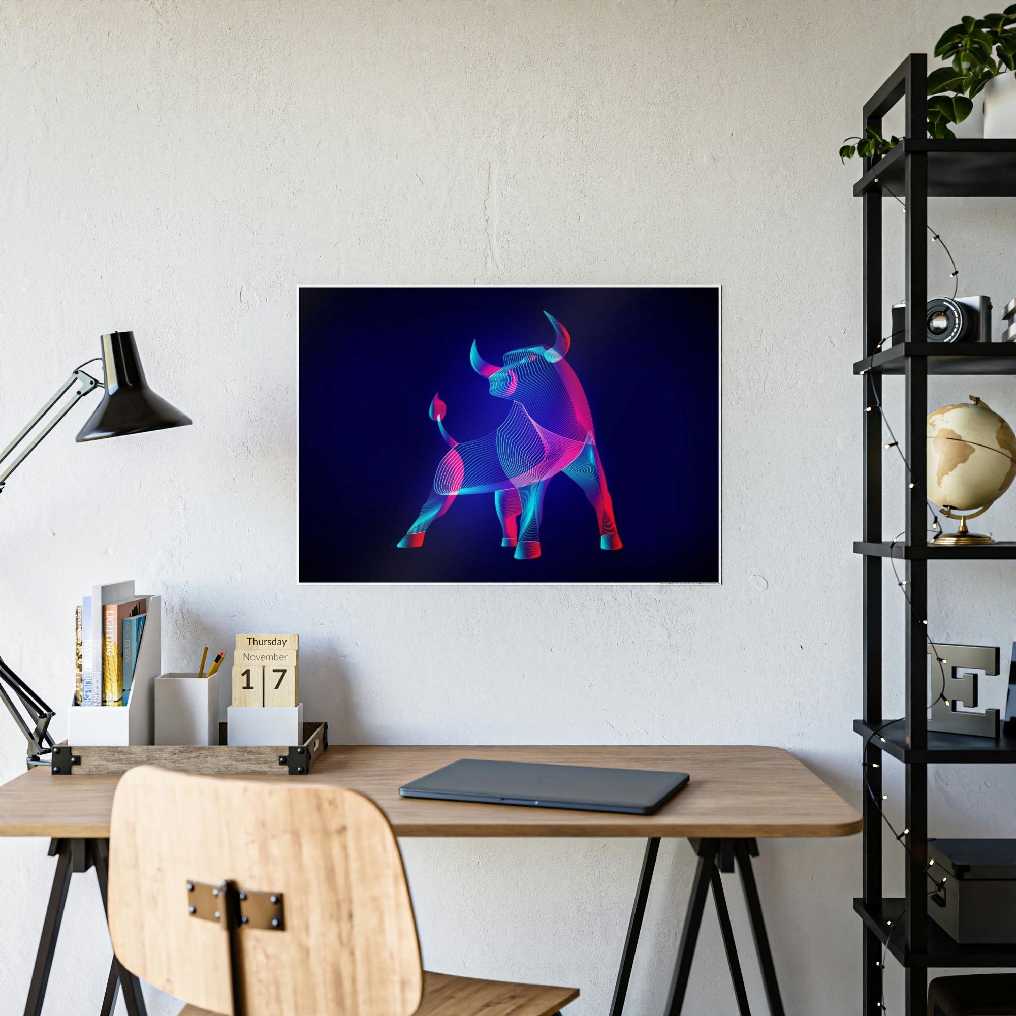 Neon Enchanted Expressions: Premium Canvas Prints for Exquisite Neon-themed Wall Decor