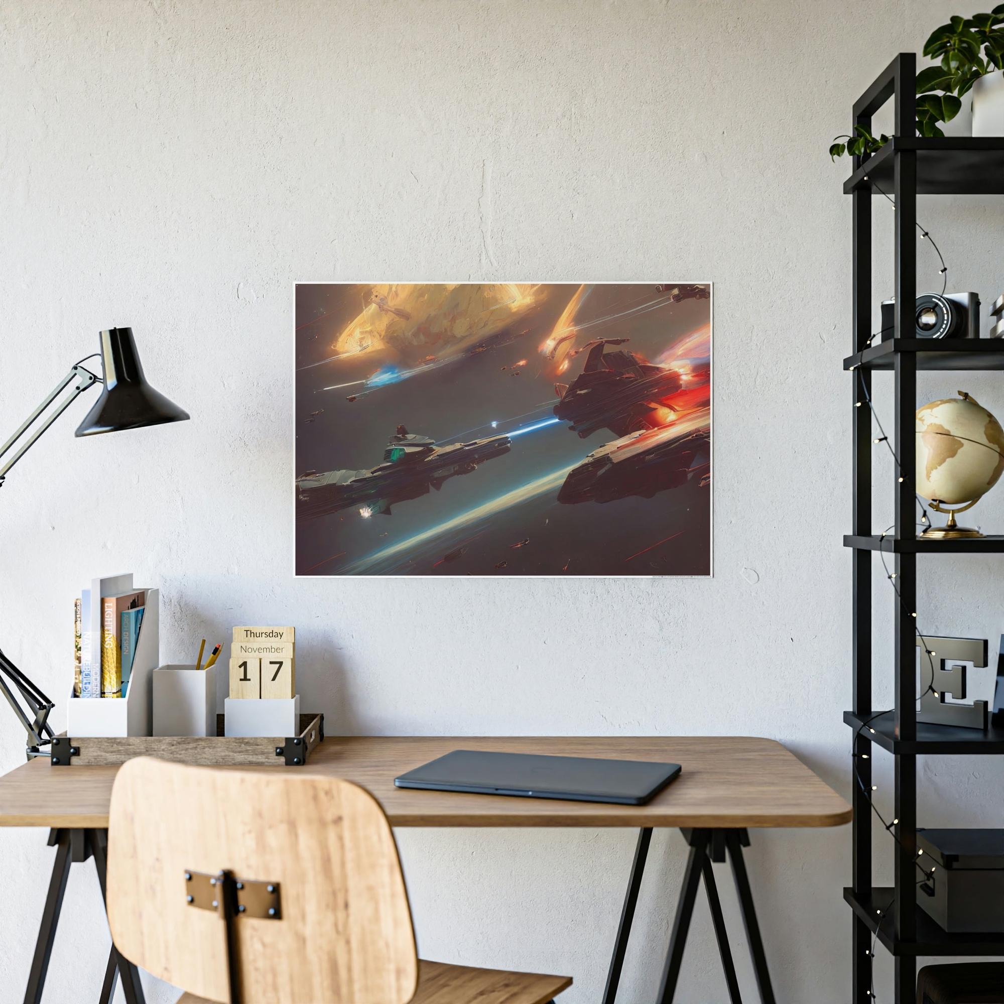 Star Wars Star Wars Saga: Natural Canvas & Poster Print of Iconic Movie Moments