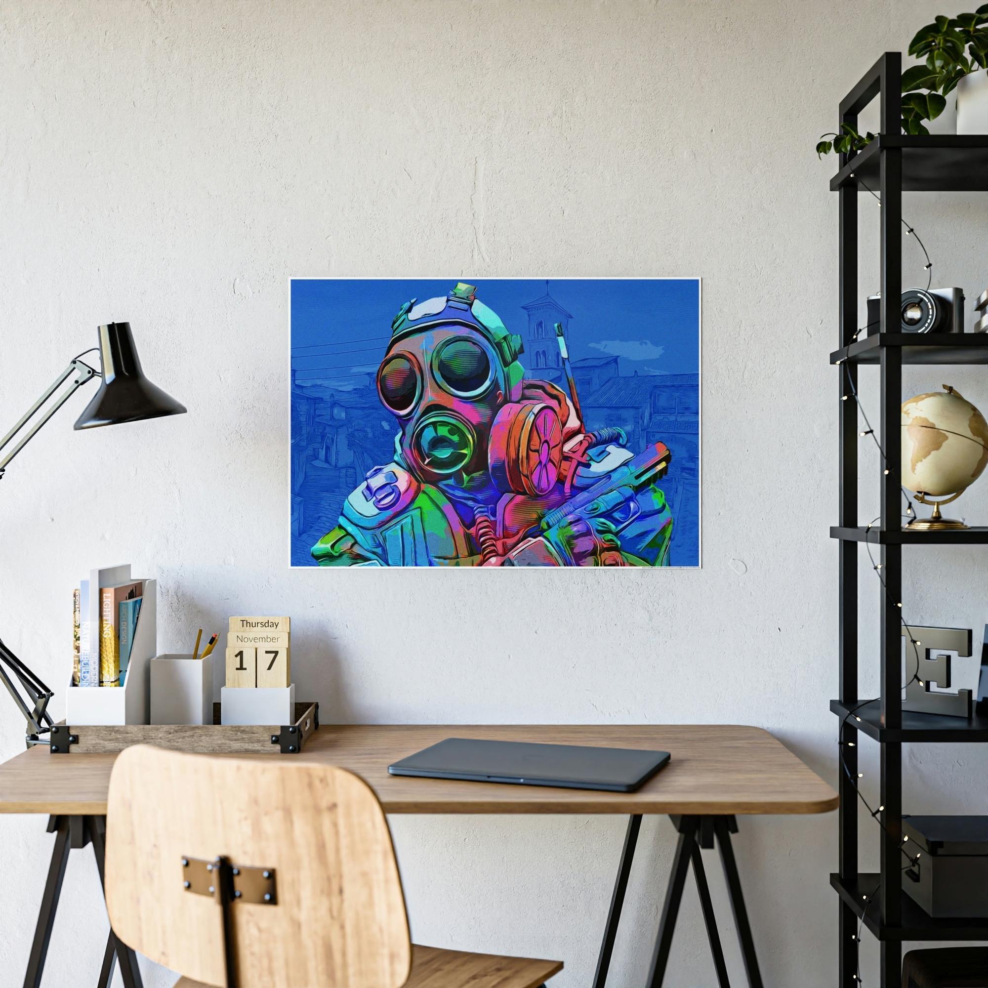 Counter Strike The Battle Unleashed: Epic Counter Strike Scene in Framed Canvas & Poster