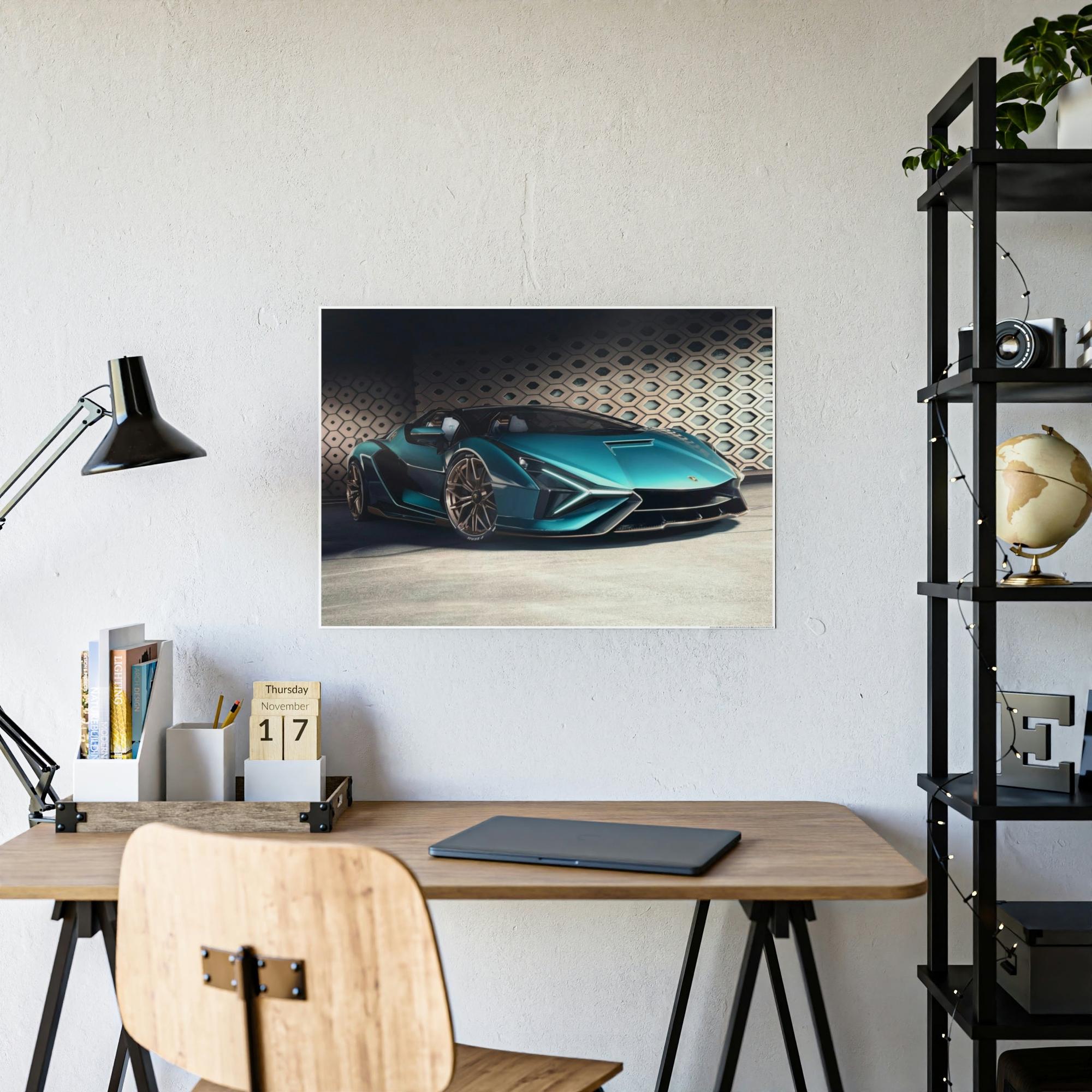 Lamborghini Italian Craftsmanship at its Best: High-Quality Framed Canvas Lamborghini Art