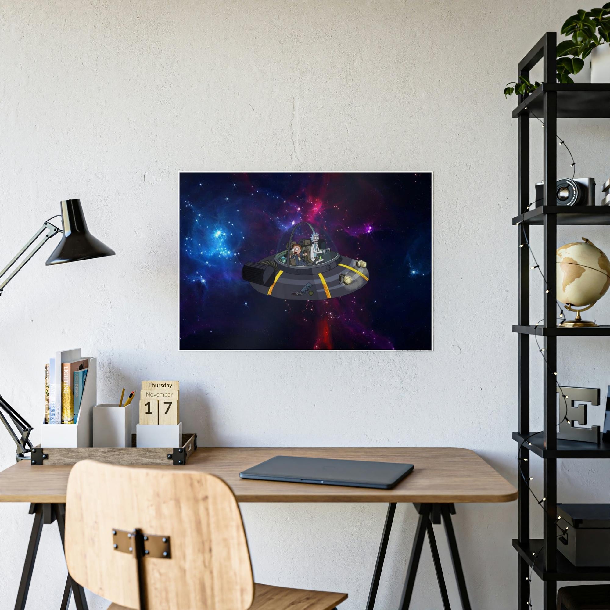 Rick And Morty Art Vivid Imagination: Rick and Morty Poster Art on Canvas for a Dynamic Wall Art Display