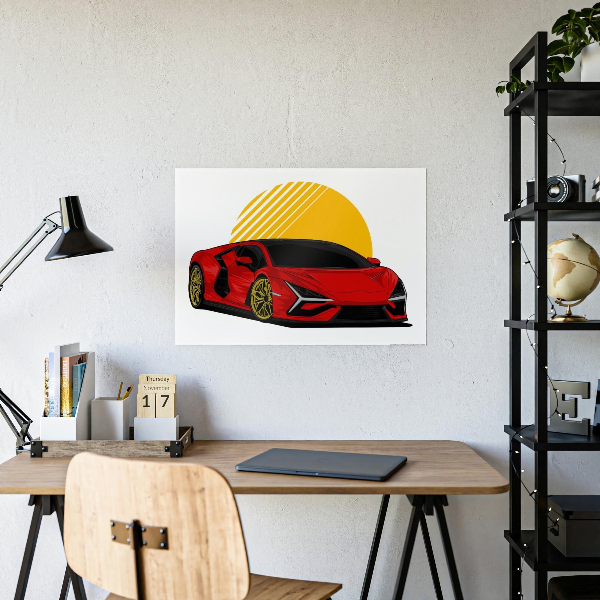 Lamborghini Lamborghini's Roar: High-Quality Canvas & Poster Wall Art