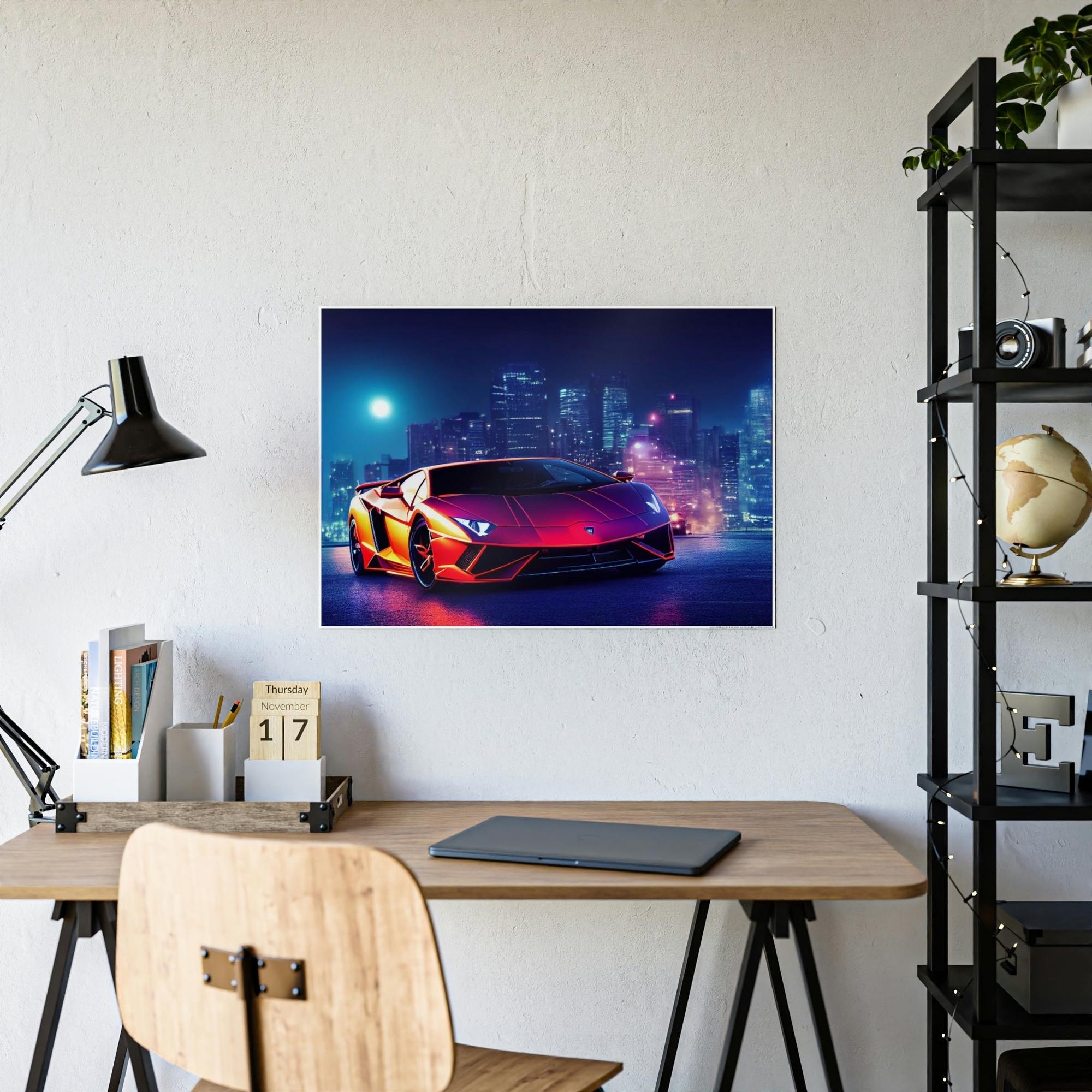 Lamborghini Racing Dreams: Lamborghini Art on Canvas & Poster