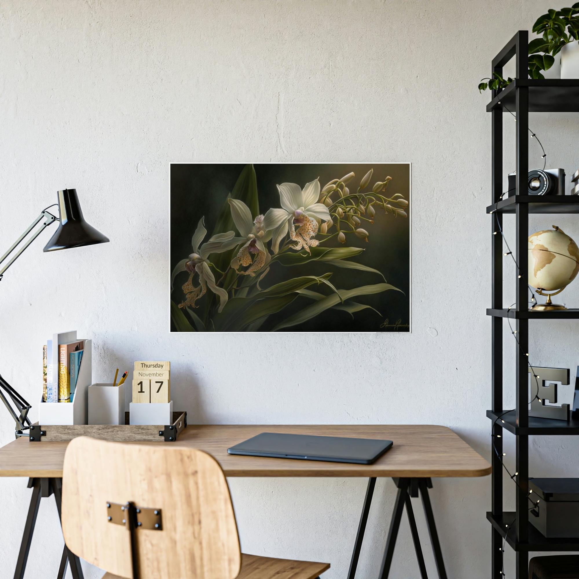 Orchids Exotic Blooms: Orchids on Canvas