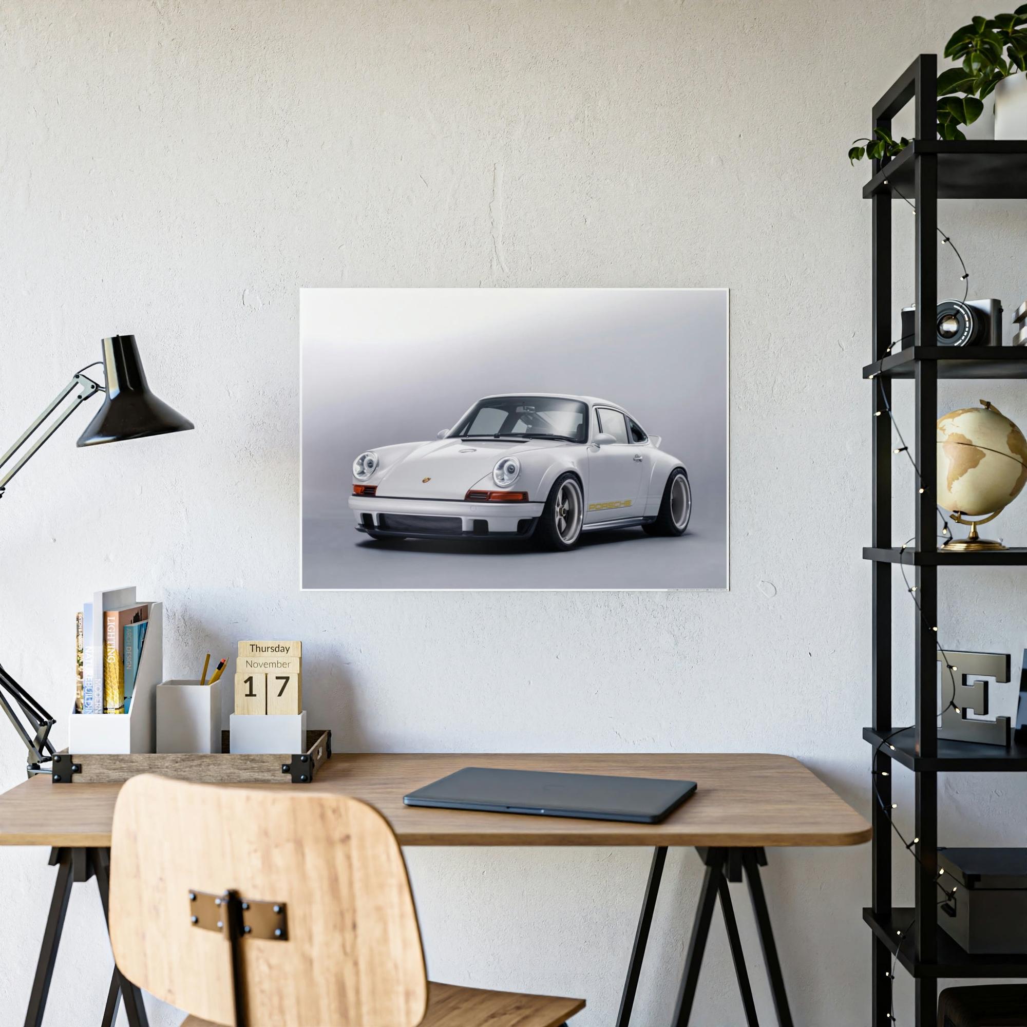 Porsche Porsche: Stunning Wall Art Featuring a Breathtaking Porsche Scenery on Natural Canvas