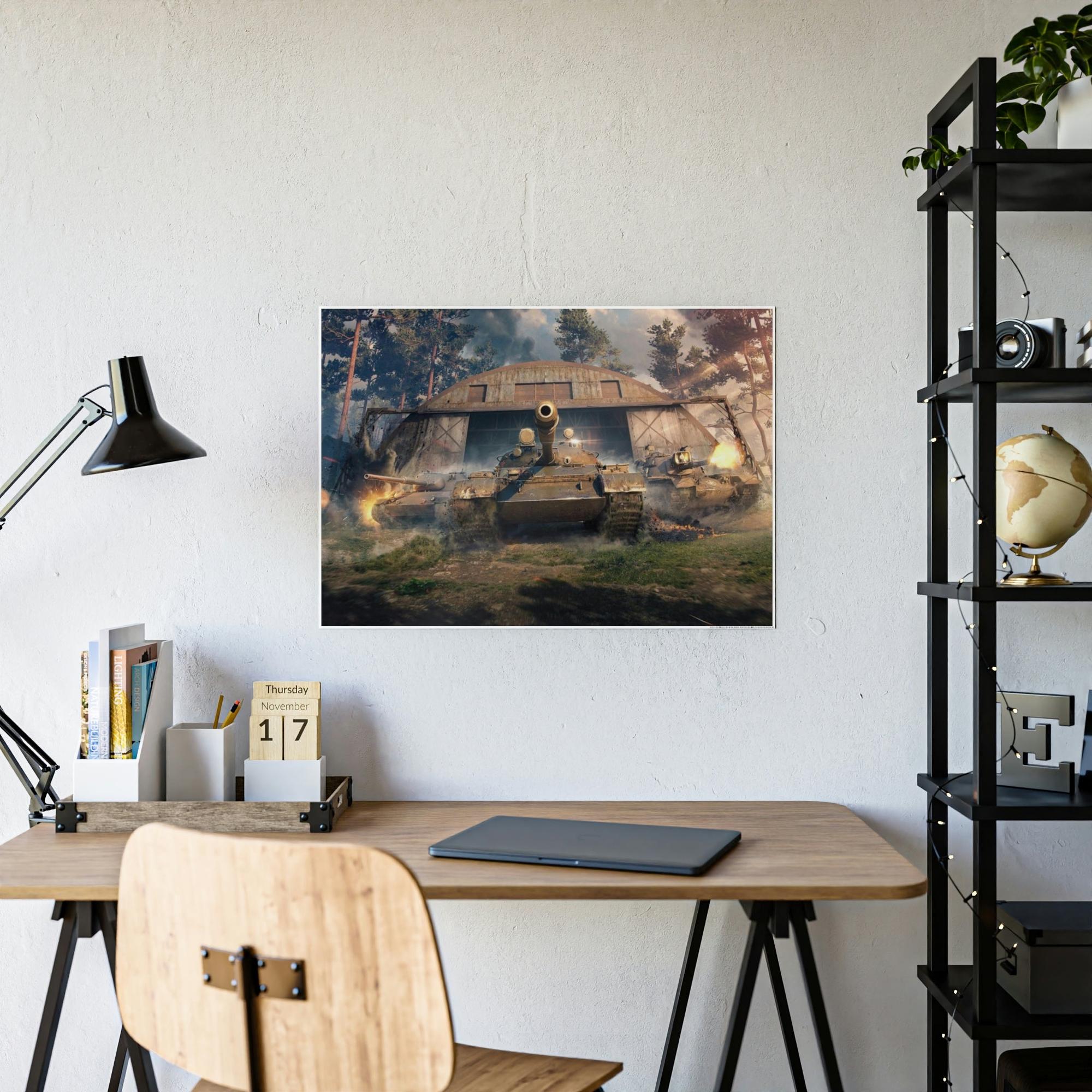 World Of Tanks Steel Titans Clash: World of Tanks Сanvas Wall Art for Your Space