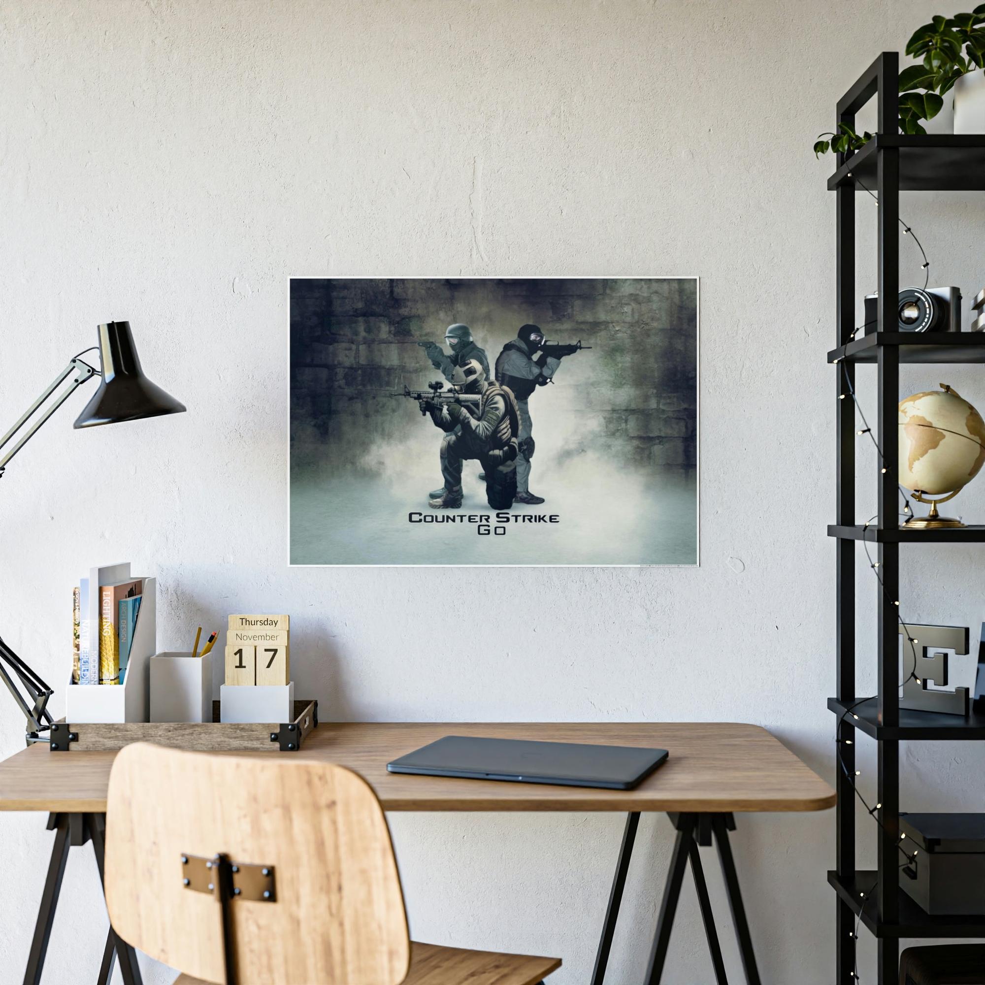 Counter Strike Counter Strike: Captivating Wall Art on Natural Canvas & Poster
