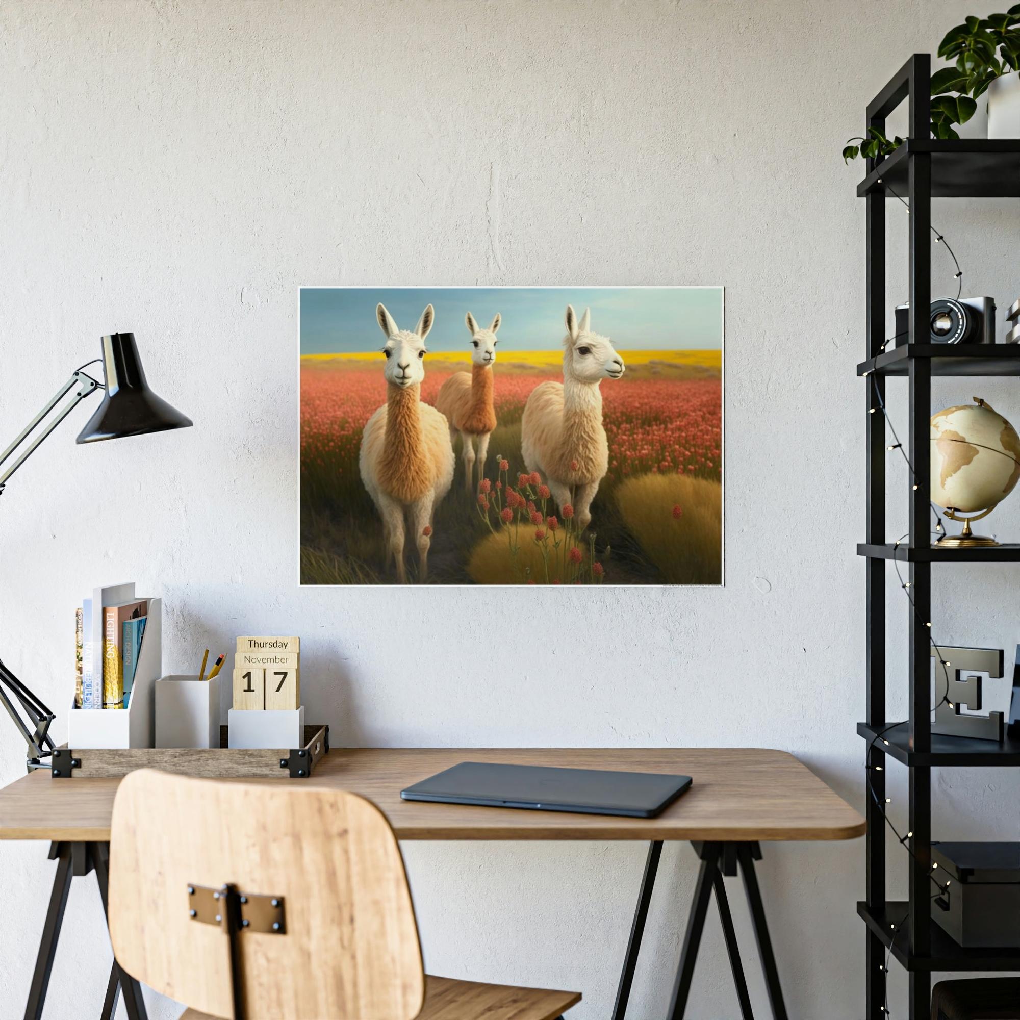 Lamas Lama Harmony: A Canvas of Peaceful Creatures