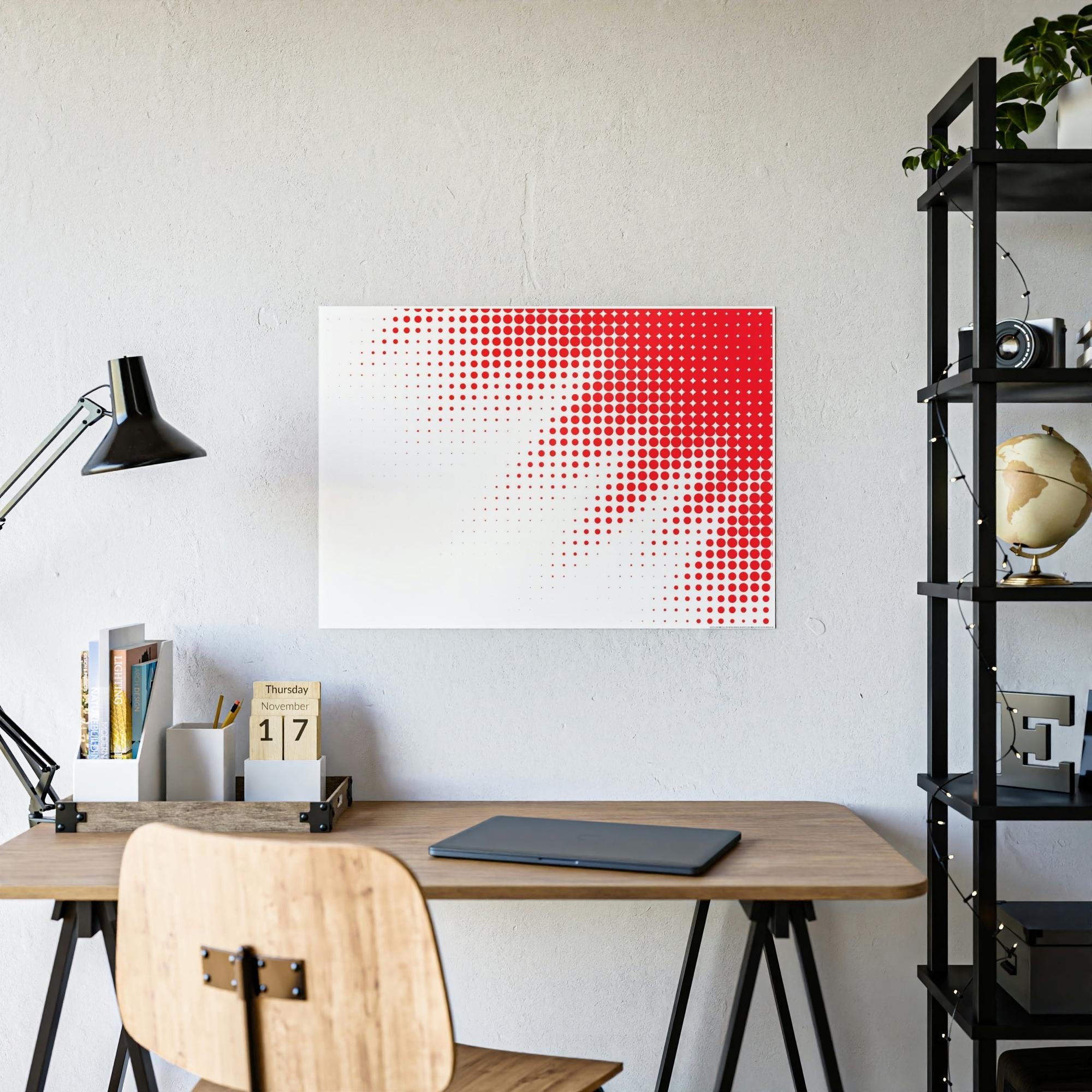 Red Abstract Art The Art of Vibrancy: Red Abstract Framed Canvas and Poster