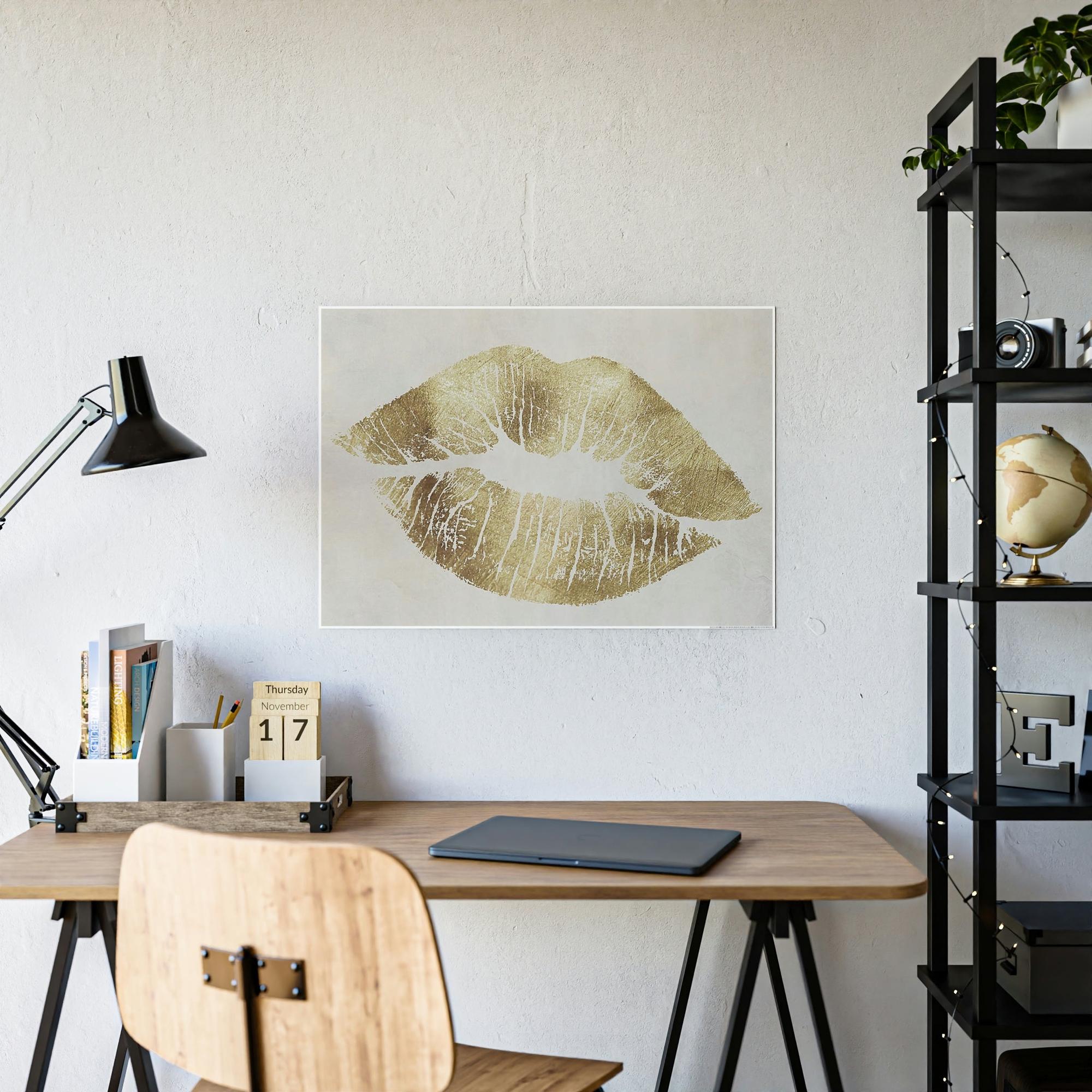 Gold The Beauty of Gold: Striking Wall Art on Natural Canvas