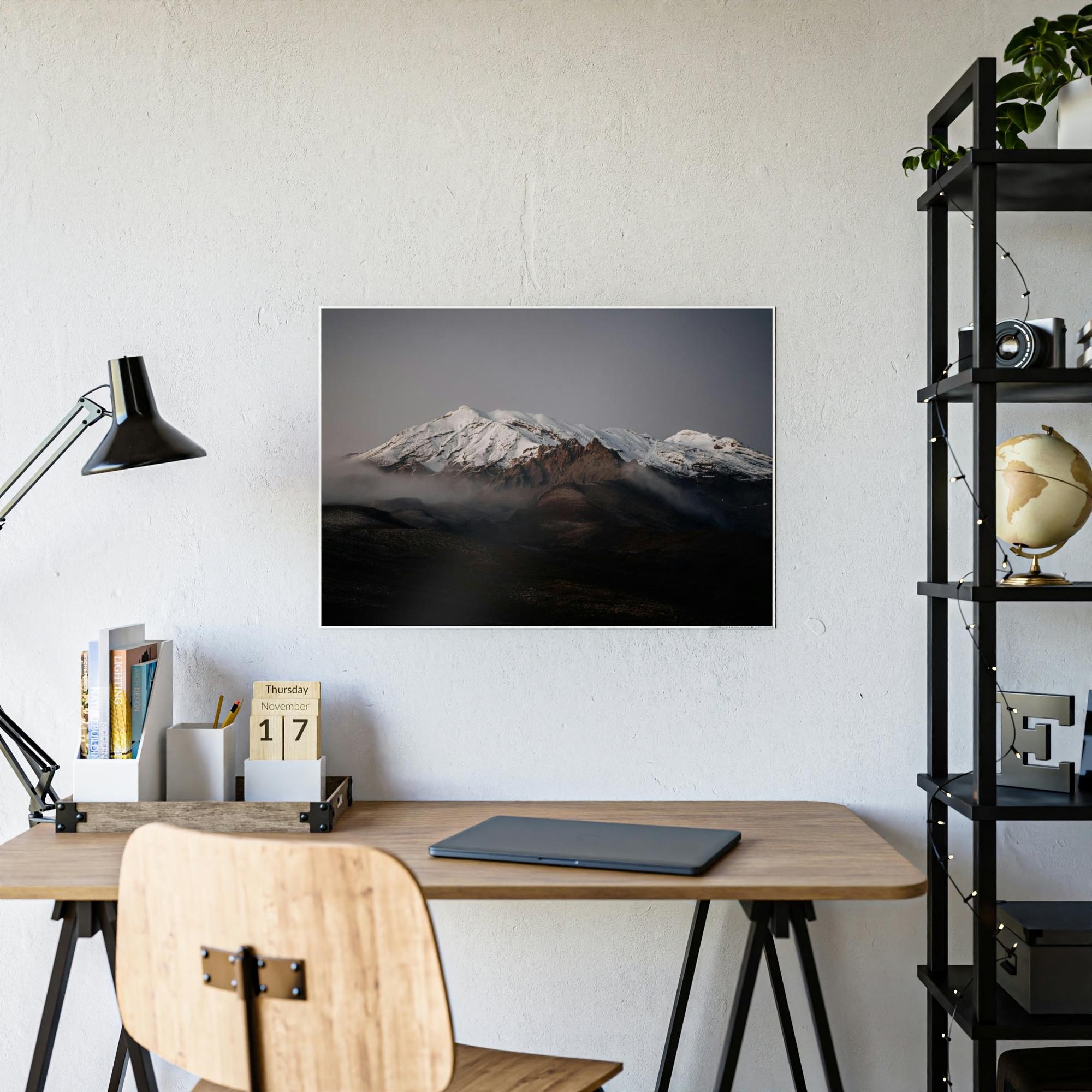 Mountains The Magnificence of Mountains: A Panoramic View on Canvas