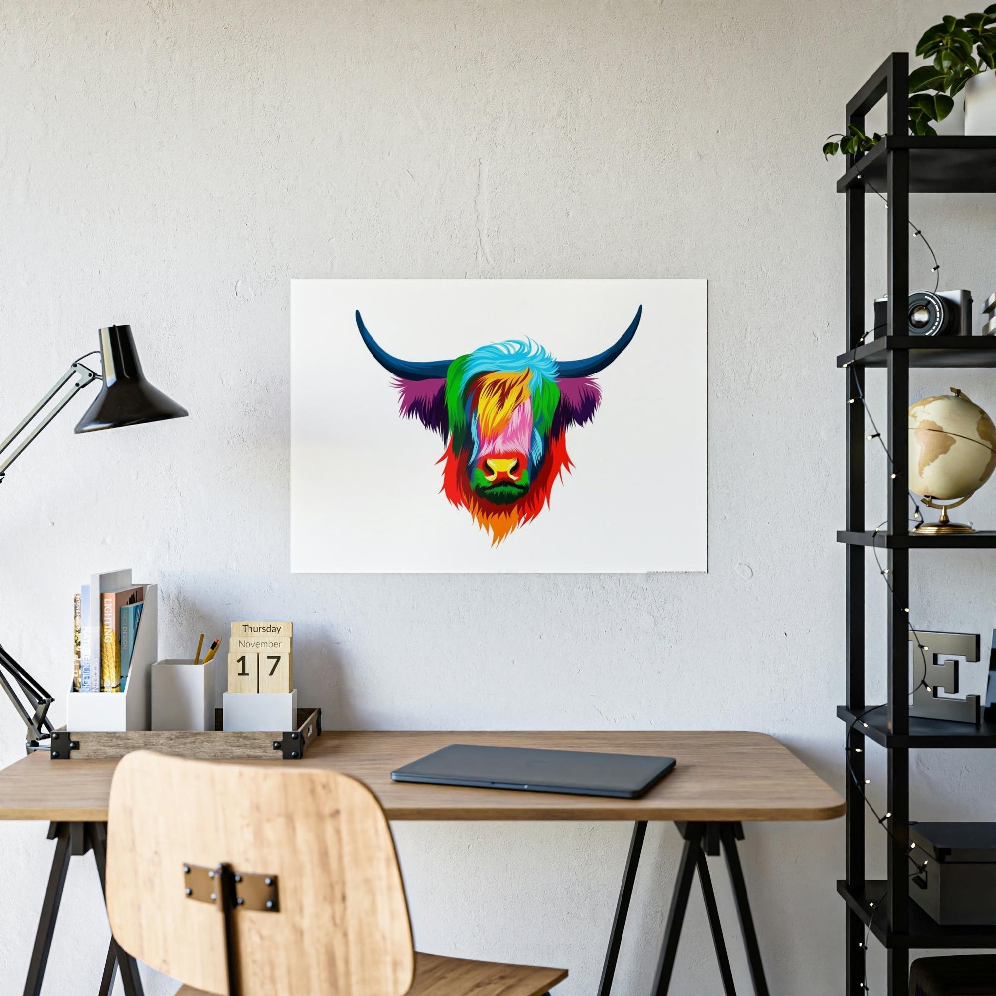 Cows Printed Delight: Cow Art for a Stunning Wall Art Centerpiece