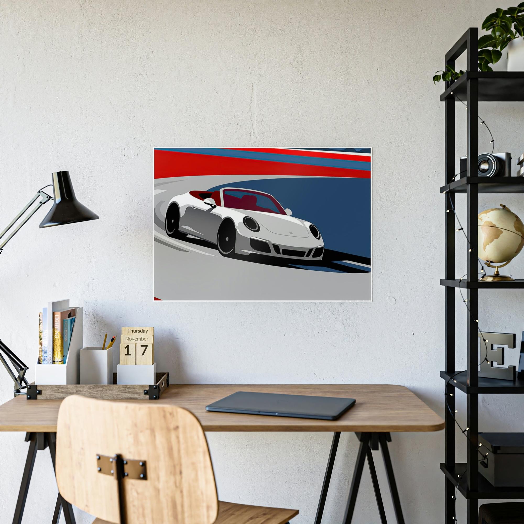 Porsche Speed and Style: Stunning  Canvas & Poster Wall Art of Porsche