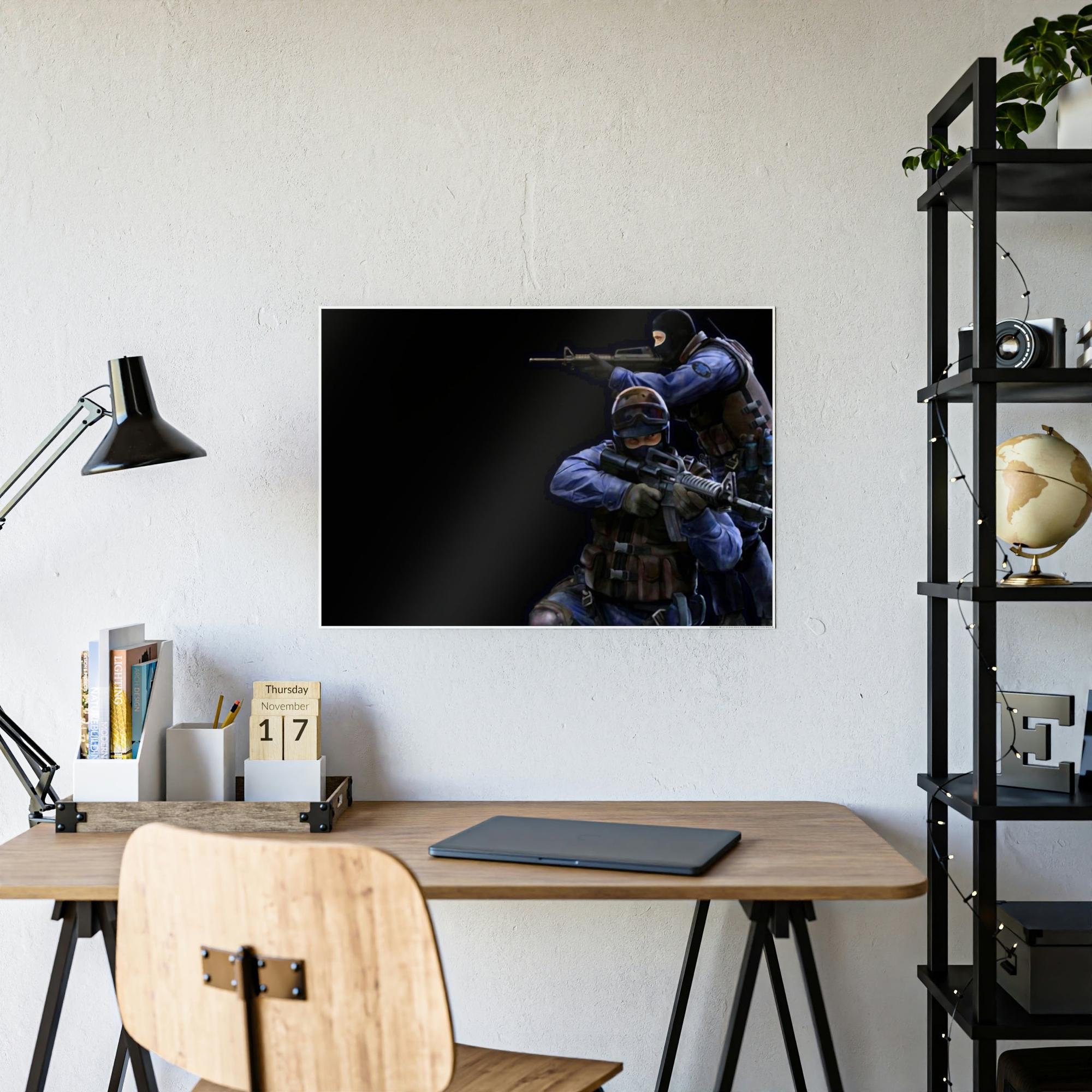 Counter Strike Legendary Battles: Iconic Counter Strike Poster & Canvas Wall Art