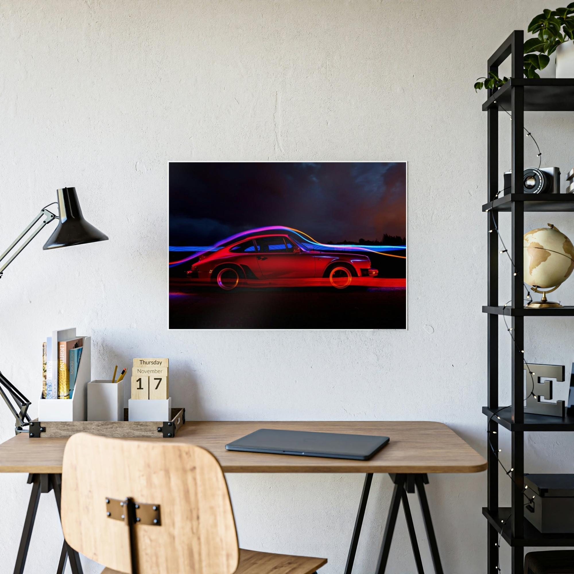 Porsche Porsche Reflections: Artistic Canvas and Print Artwork of Classic Cars