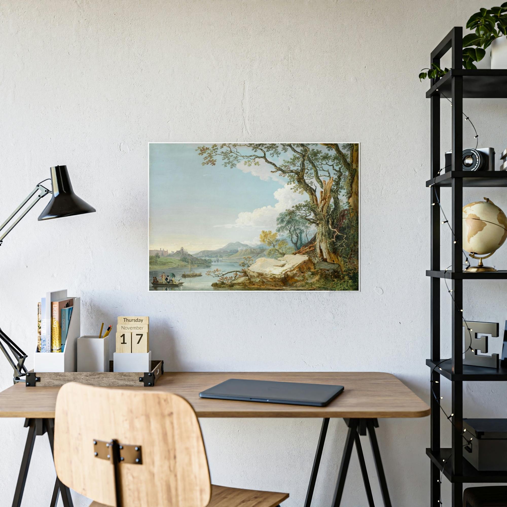 Lakes And Rivers Captivating Waterways: Framed Canvas and Poster Print of Lakes and Rivers