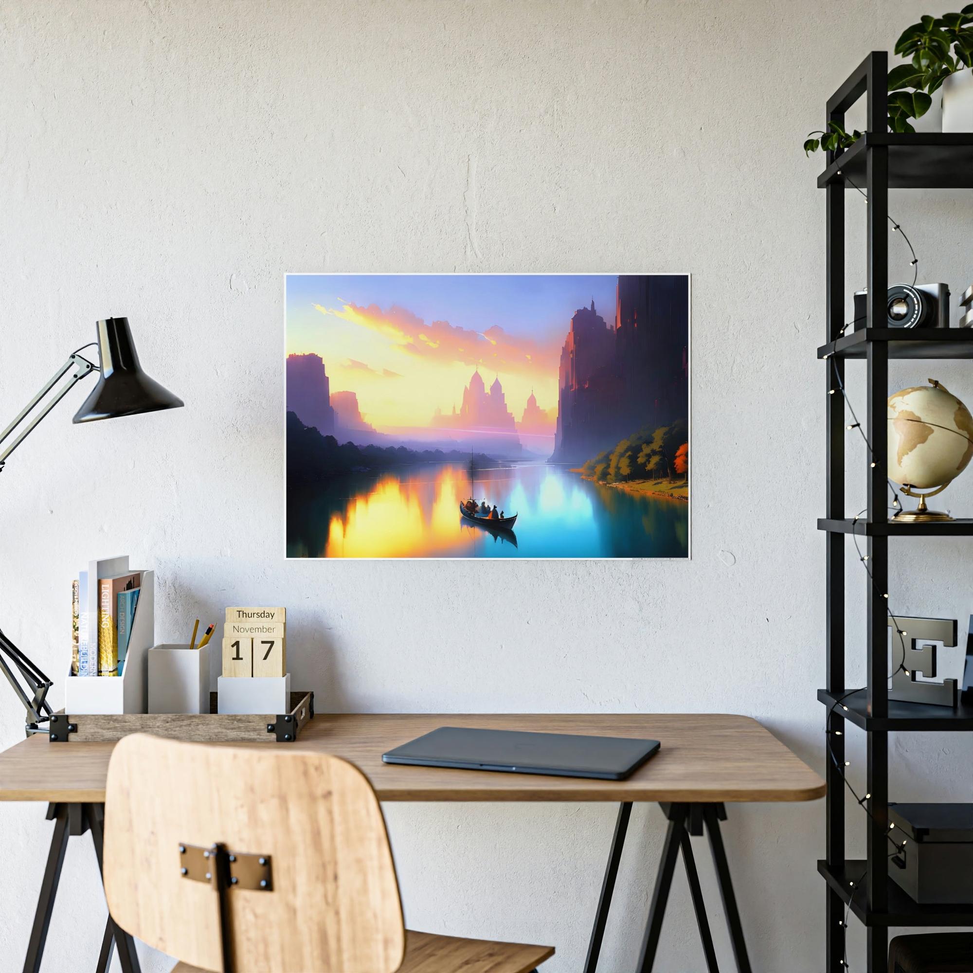 Lakes And Rivers River Dreams: Wall Art and Canvas Print of Serene Lakes and Rivers